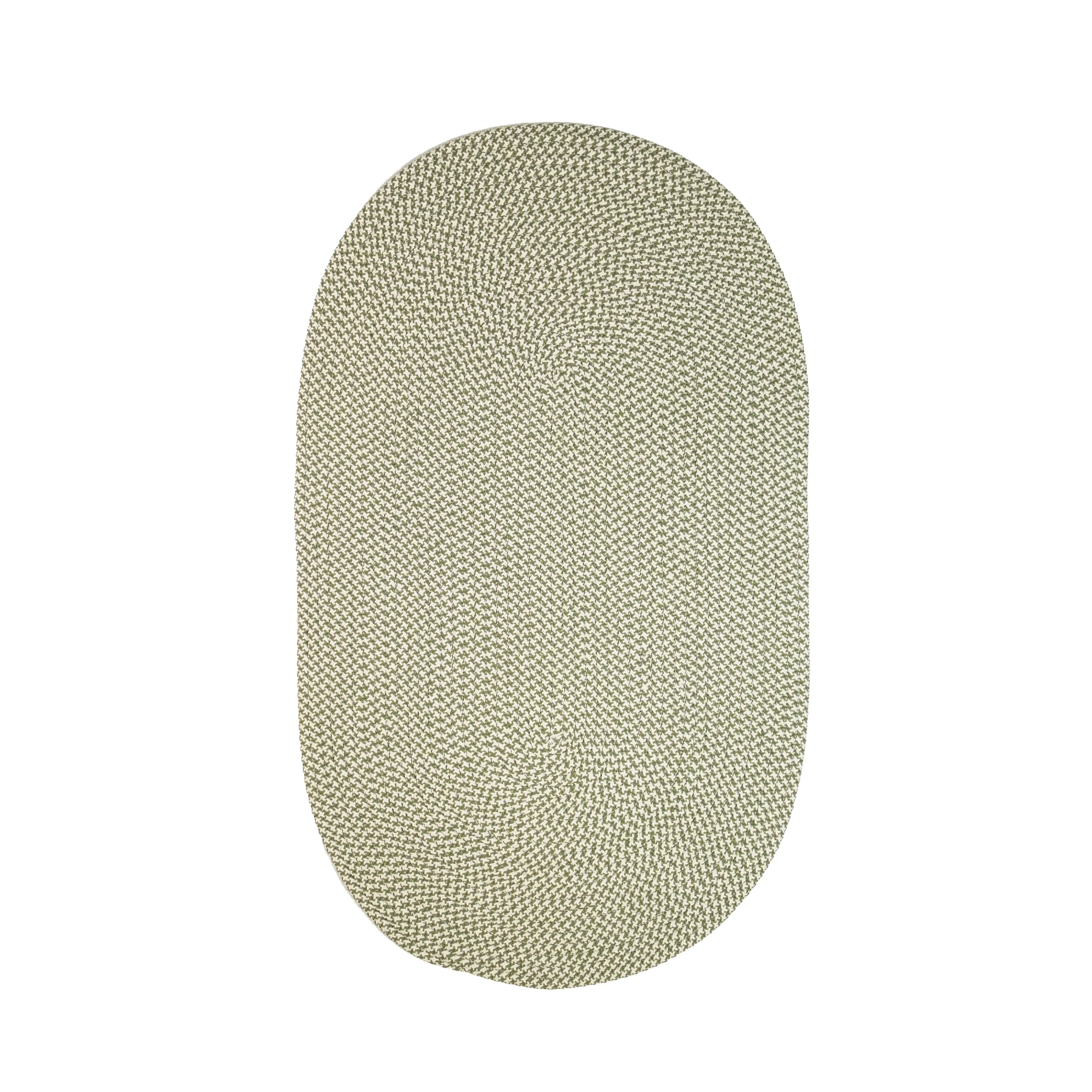In-Outdoor Milton Houndstooth Tweed Braided Area Rug