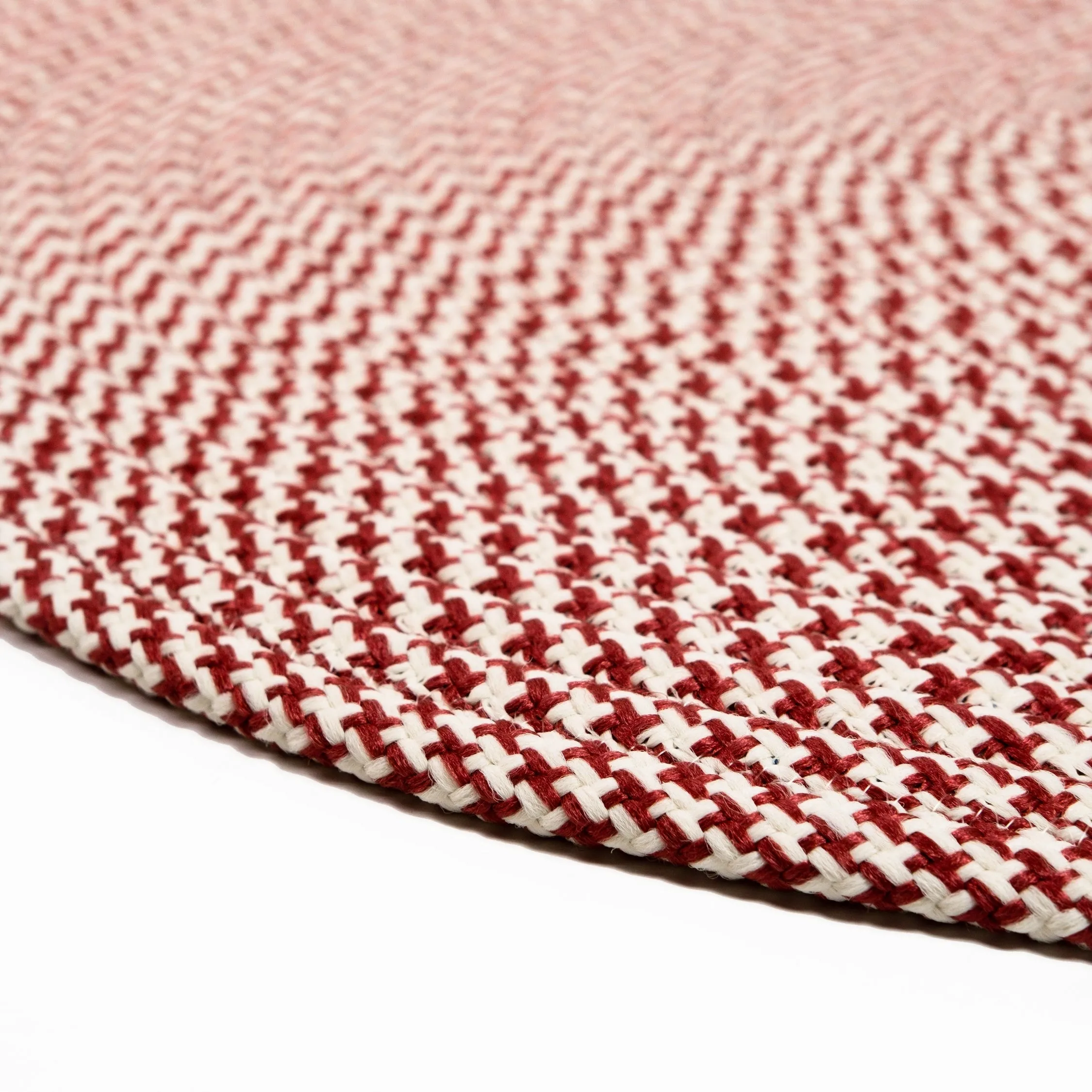 In-Outdoor Milton Houndstooth Tweed Braided Area Rug