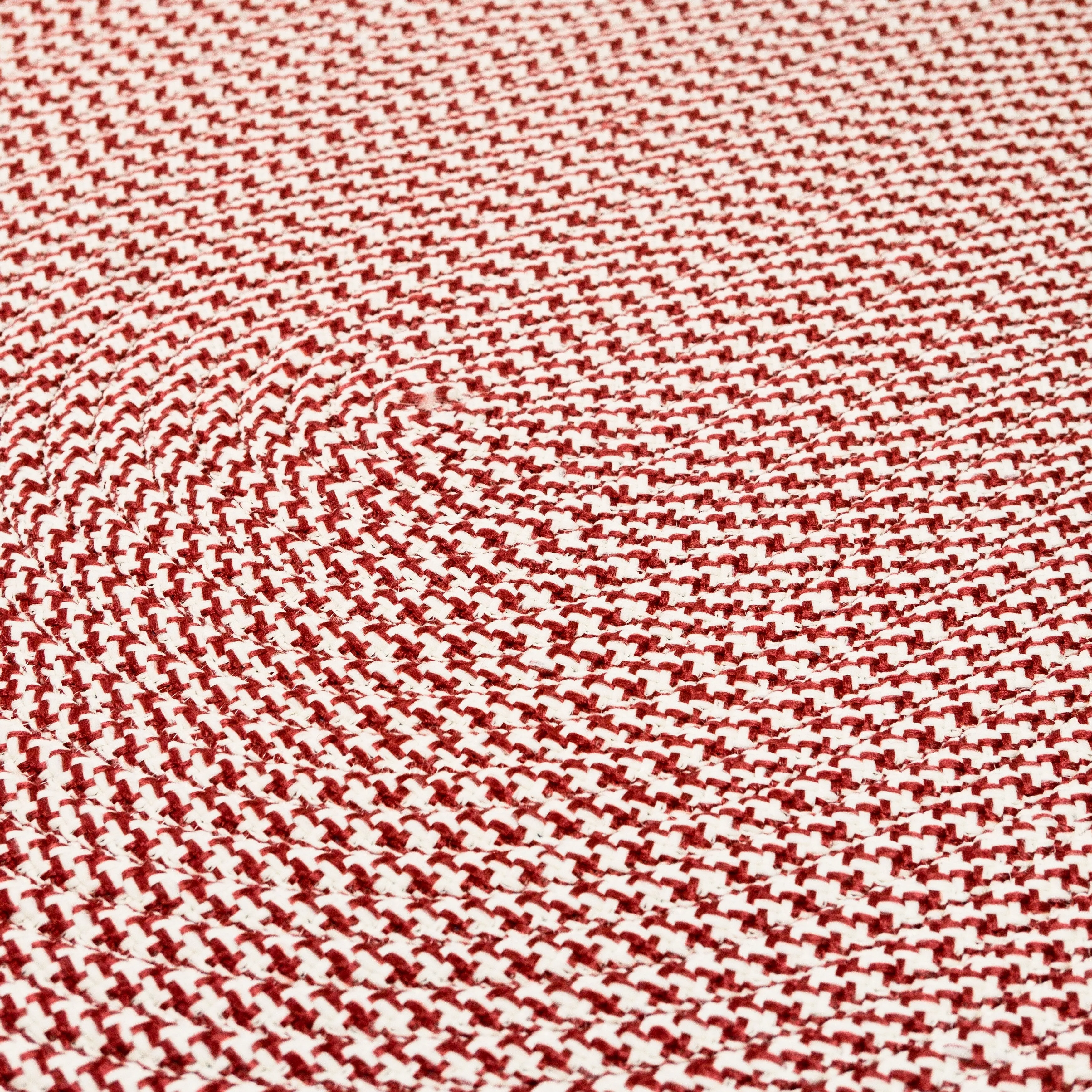 In-Outdoor Milton Houndstooth Tweed Braided Area Rug