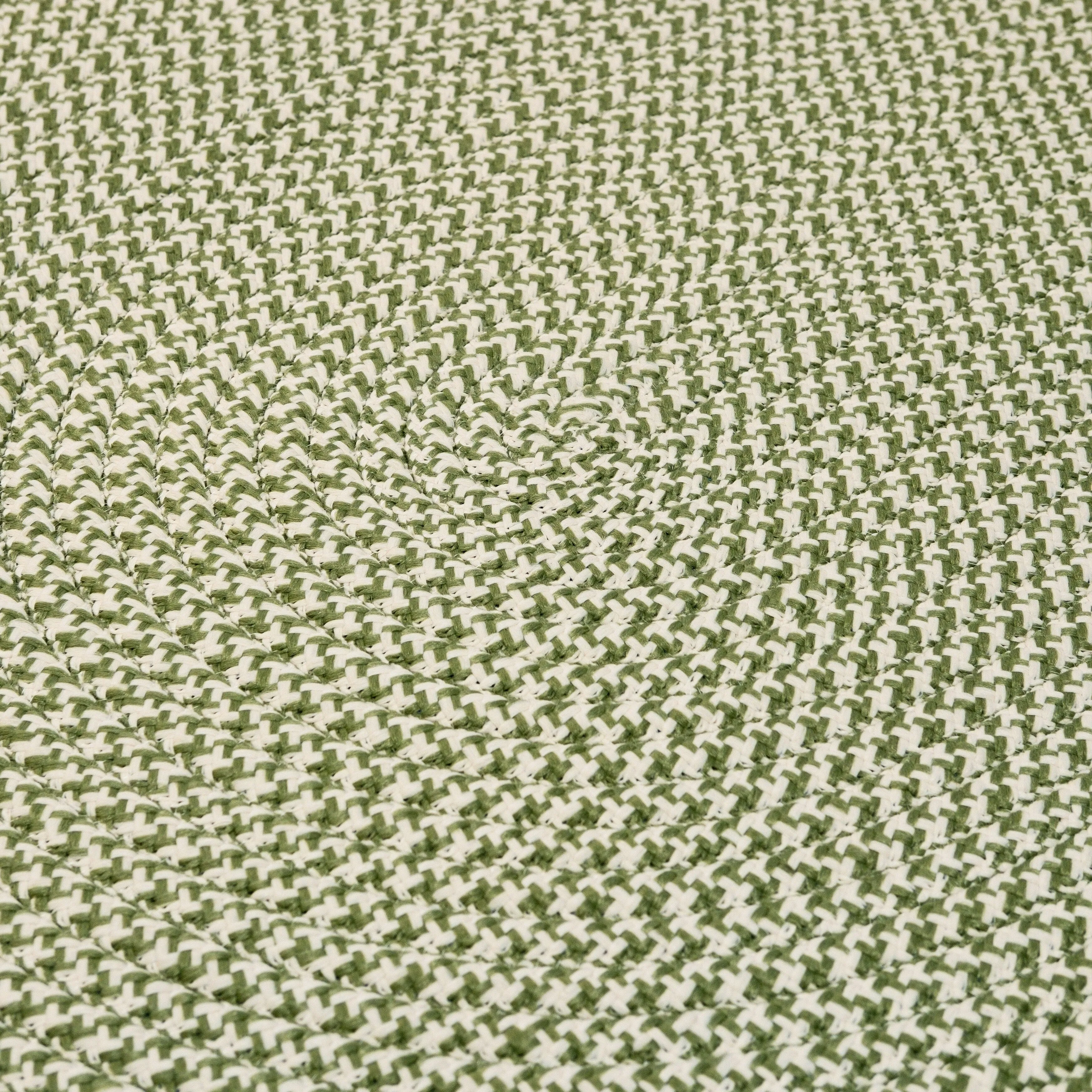 In-Outdoor Milton Houndstooth Tweed Braided Area Rug