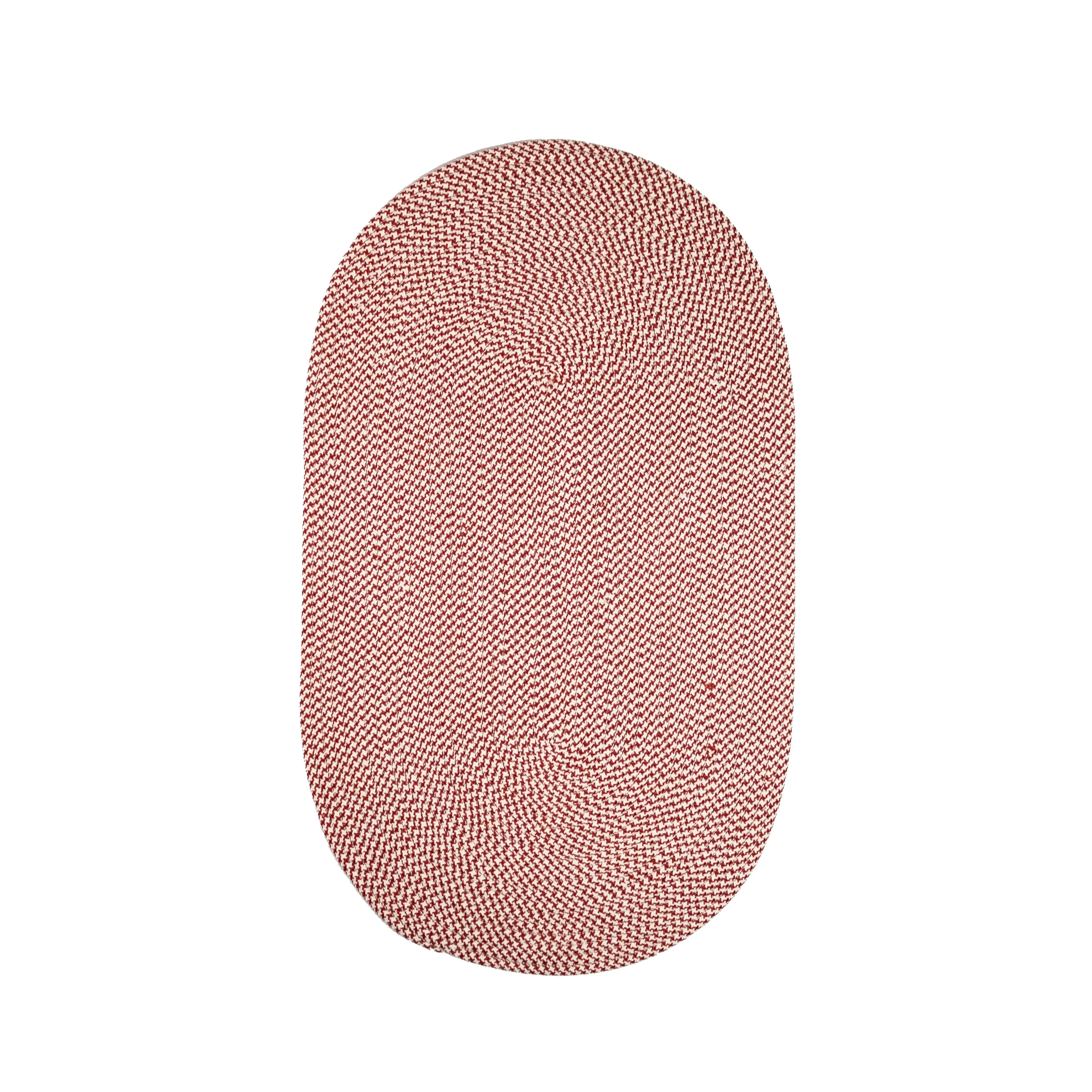 In-Outdoor Milton Houndstooth Tweed Braided Area Rug