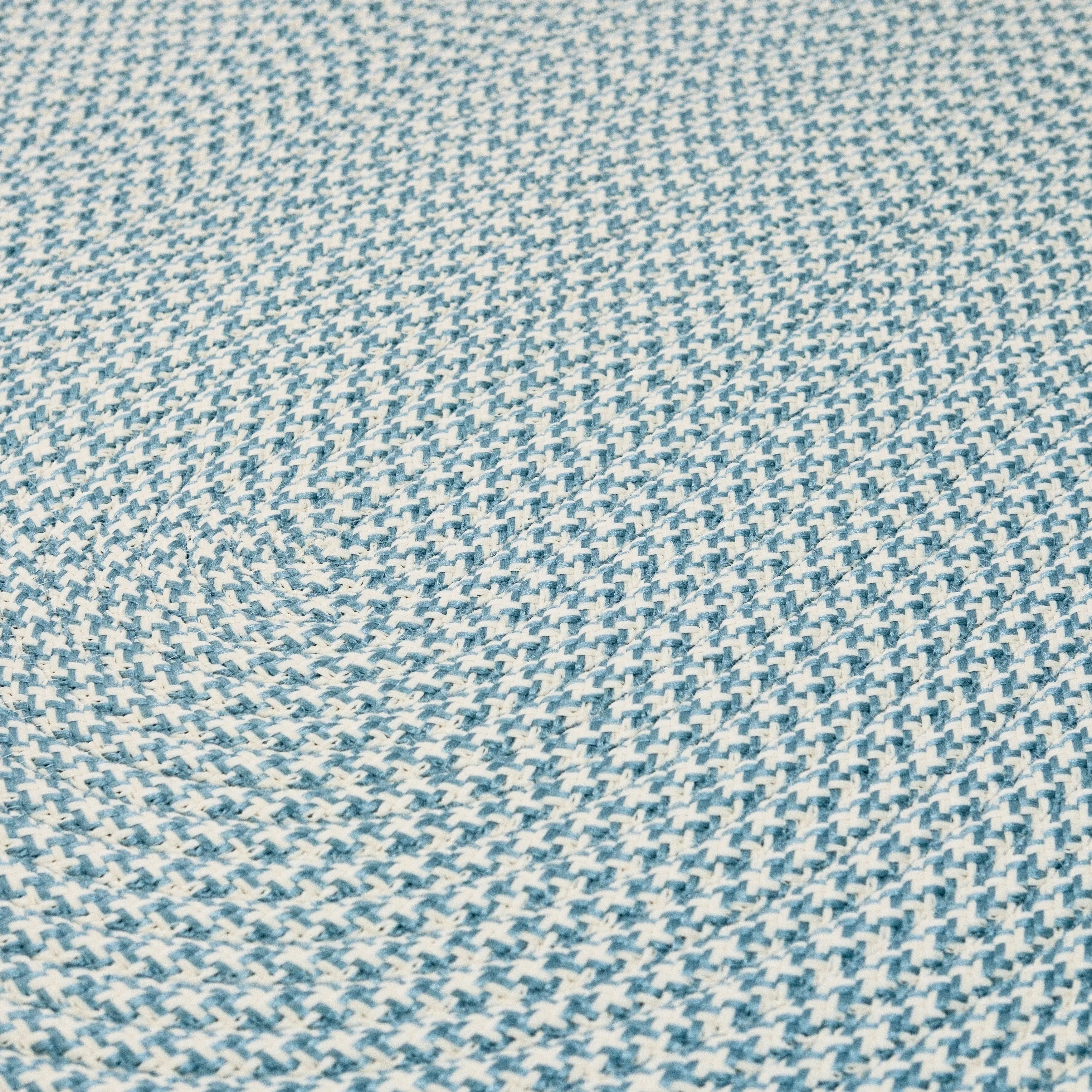 In-Outdoor Milton Houndstooth Tweed Braided Area Rug