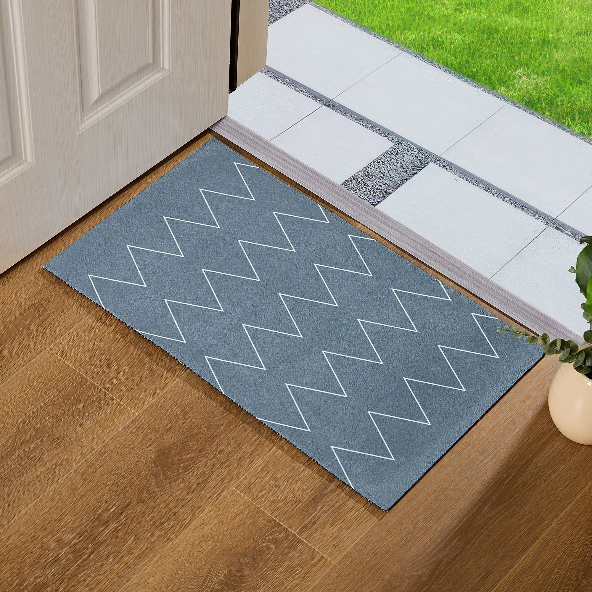 Indoor Door Mat. Front Back Outdoor Mat Rubber Backing. Low-Profile Entrance Rugs. Absorbent Resist Dirt Doormats Inside Doormat
