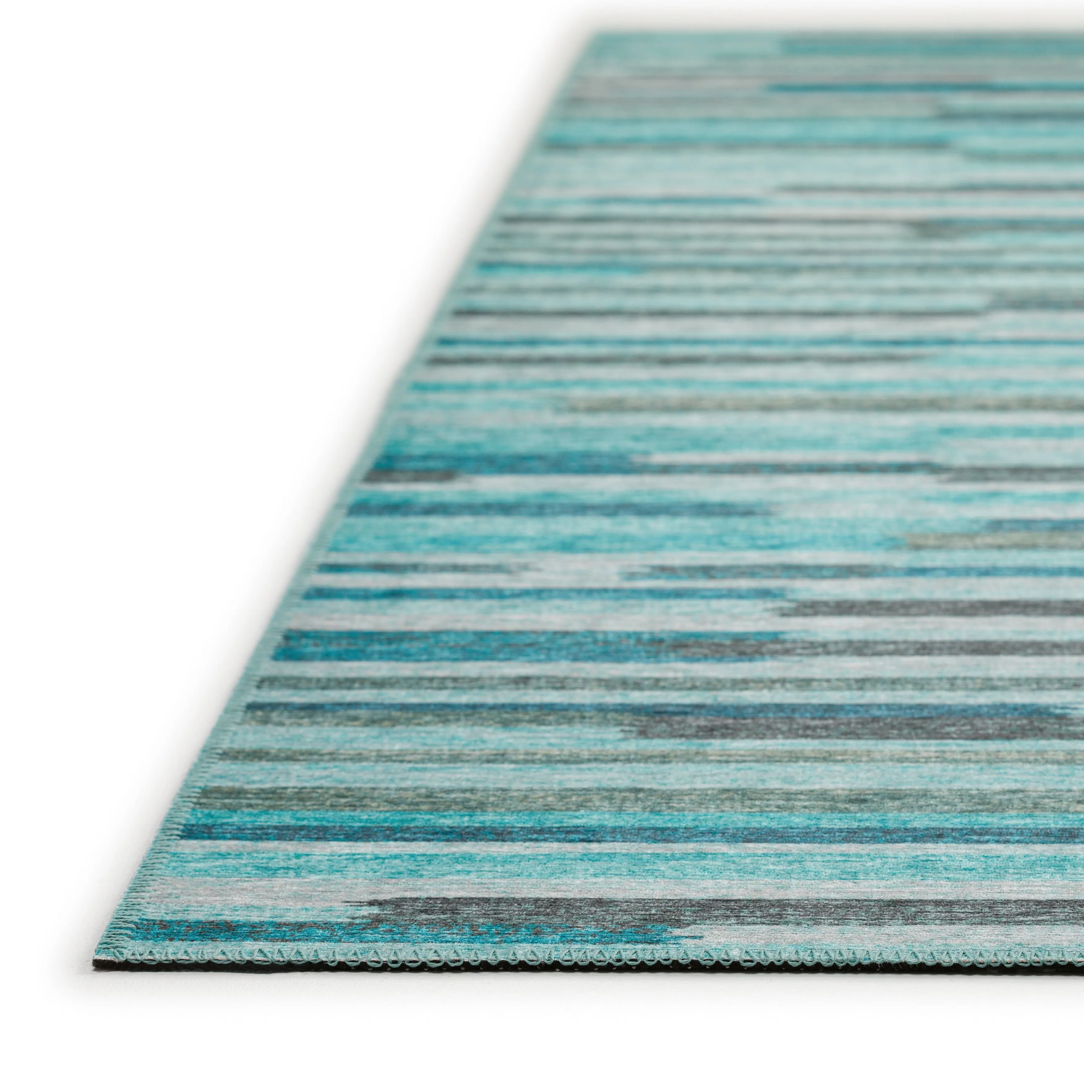 Indoor/ Outdoor Addison Yuma Bold Striped Washable Area Rug