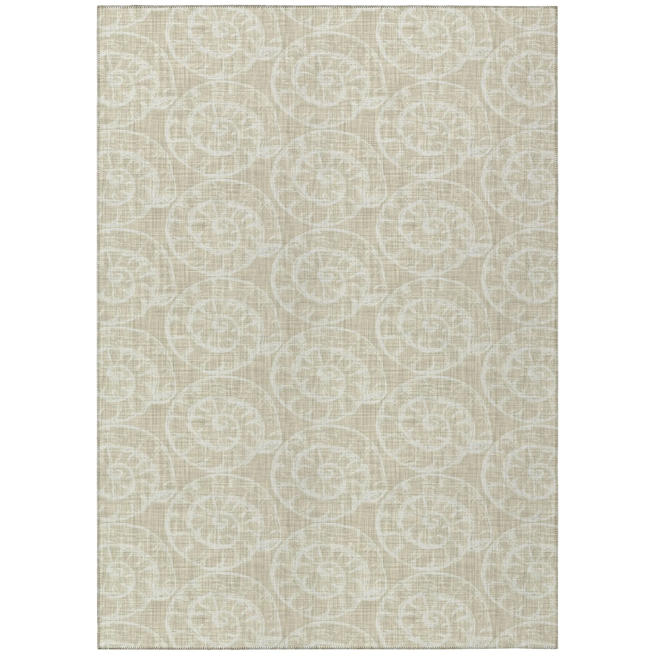 Indoor/ Outdoor Surfside Imprints Washable Rug New