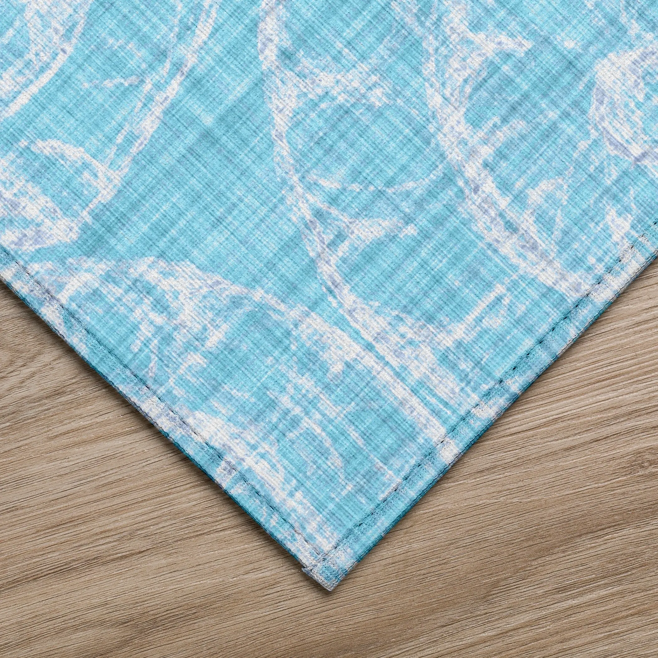 Indoor/ Outdoor Surfside Imprints Washable Rug New