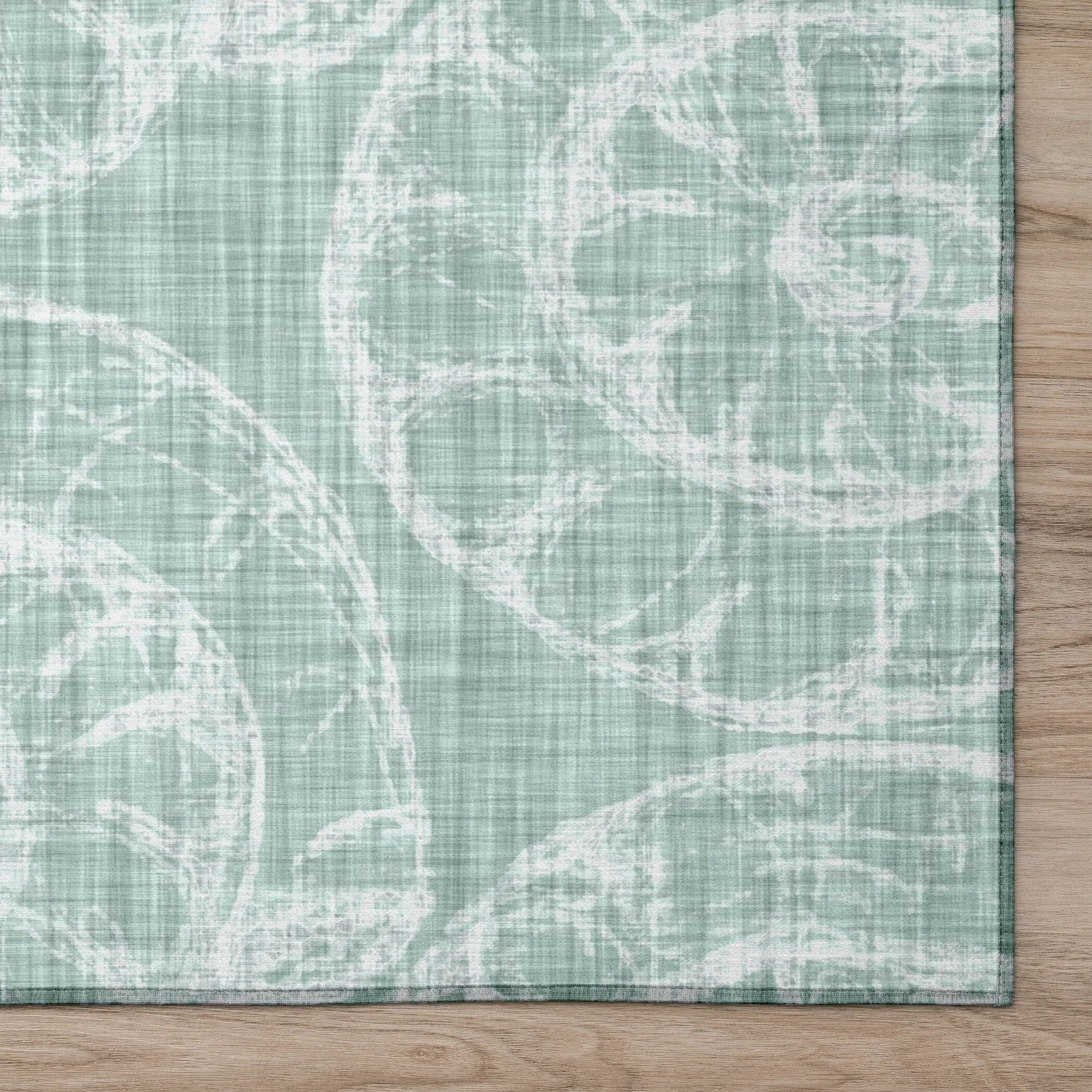 Indoor/ Outdoor Surfside Imprints Washable Rug New