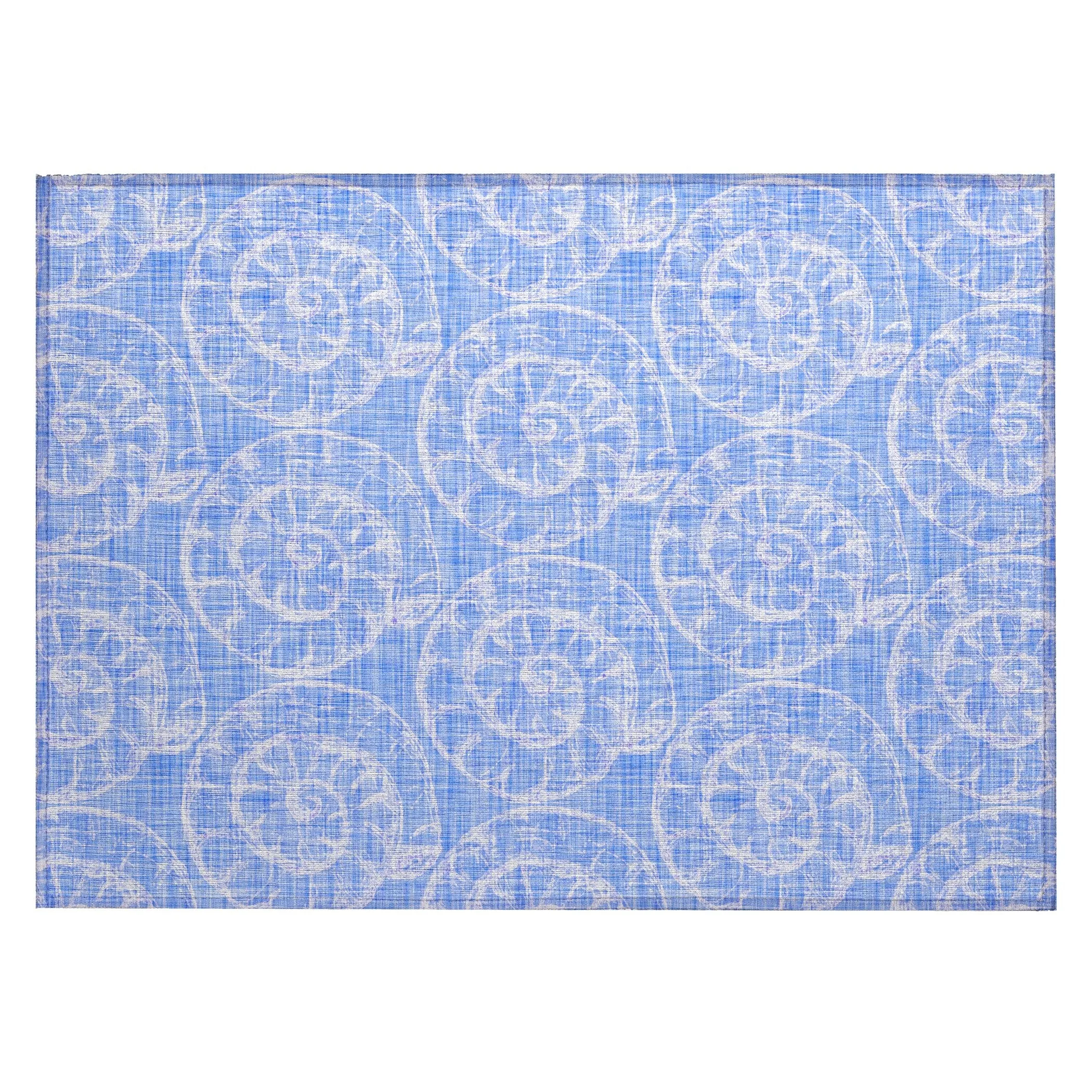 Indoor/ Outdoor Surfside Imprints Washable Rug New