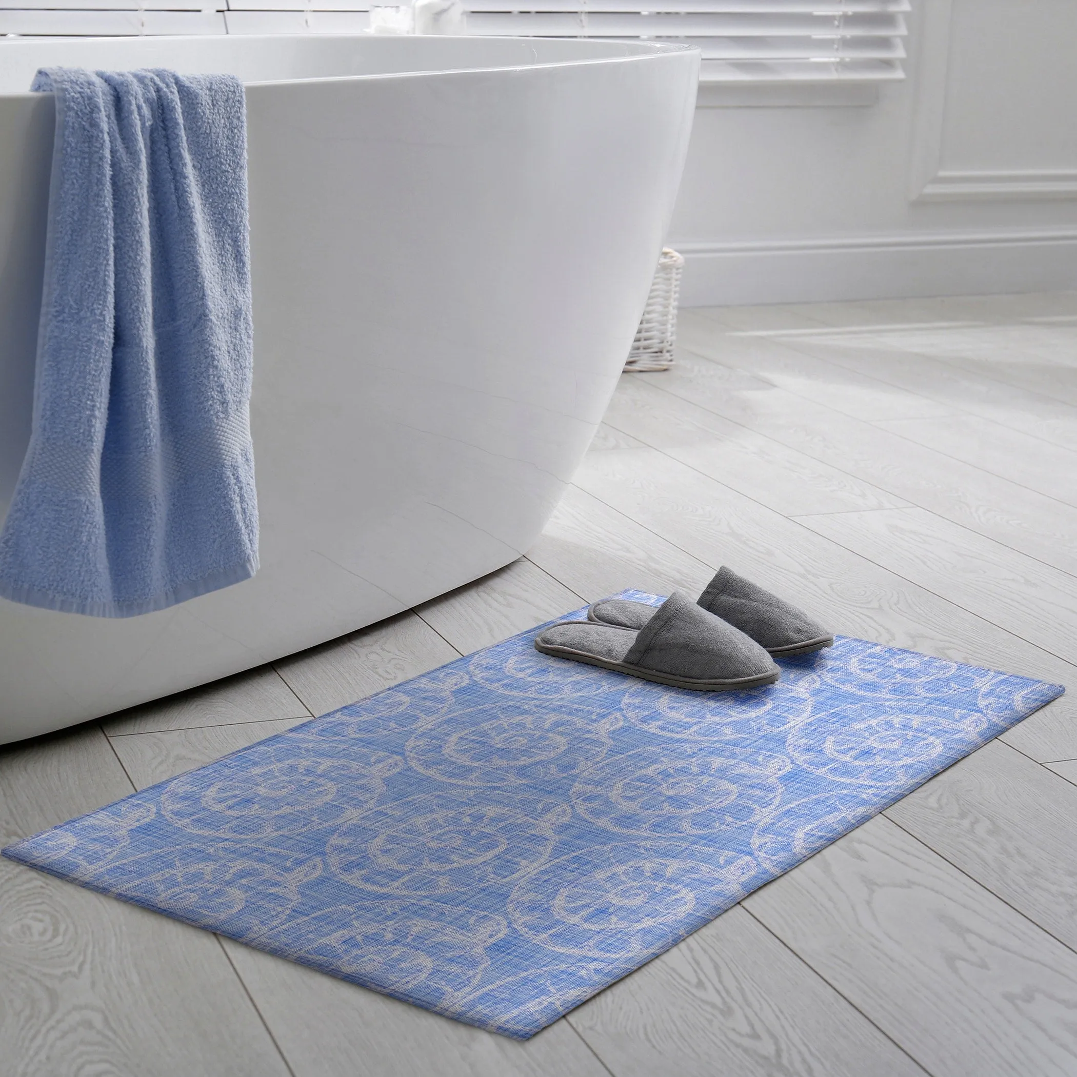 Indoor/ Outdoor Surfside Imprints Washable Rug New