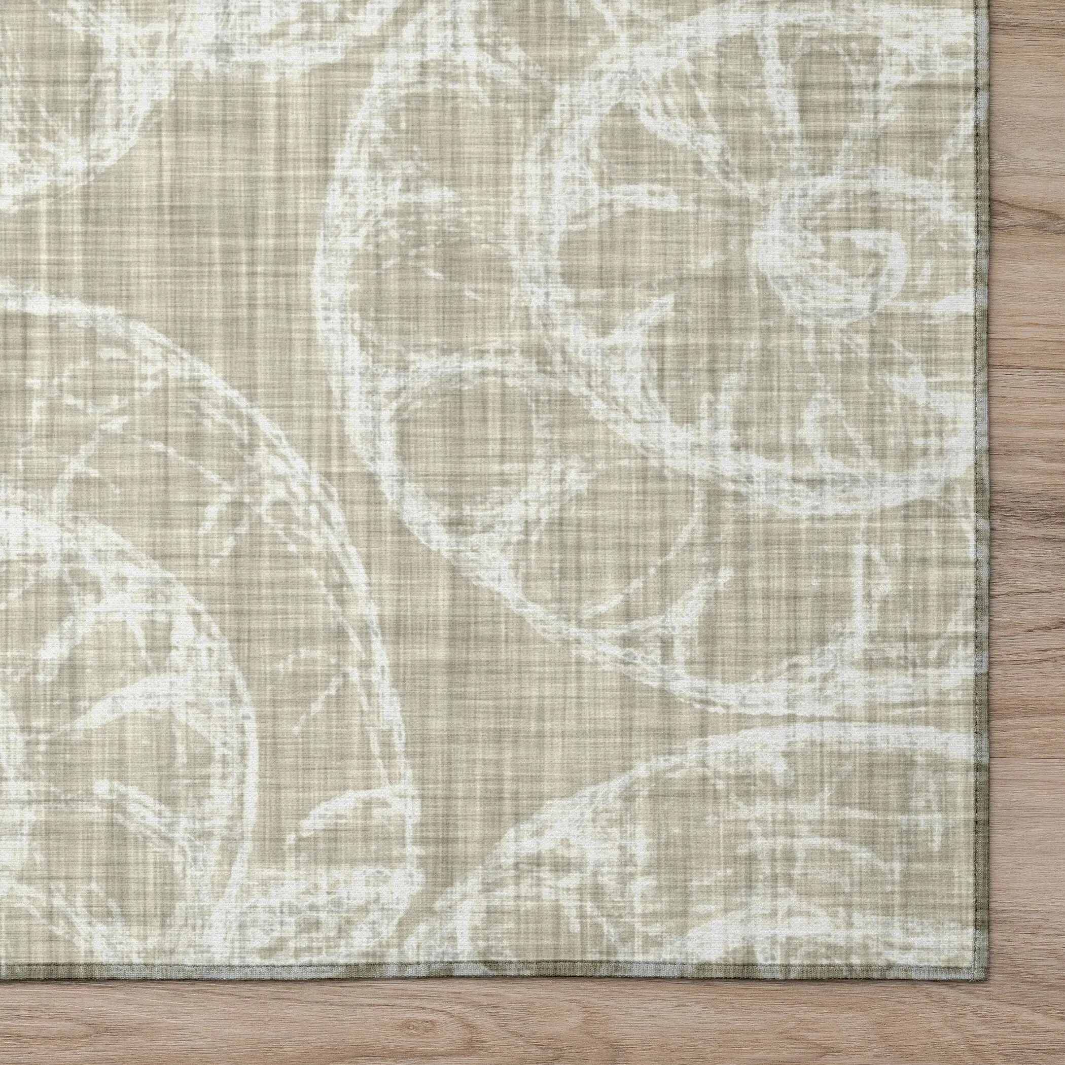 Indoor/ Outdoor Surfside Imprints Washable Rug New