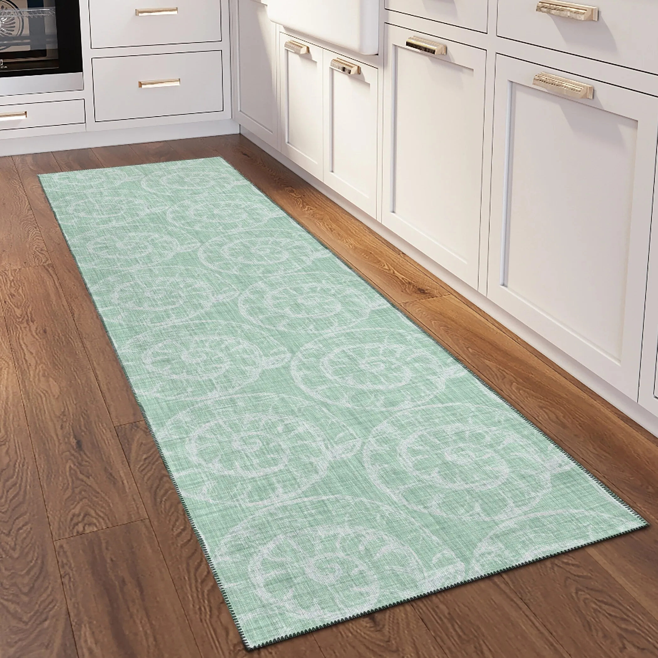Indoor/ Outdoor Surfside Imprints Washable Rug New