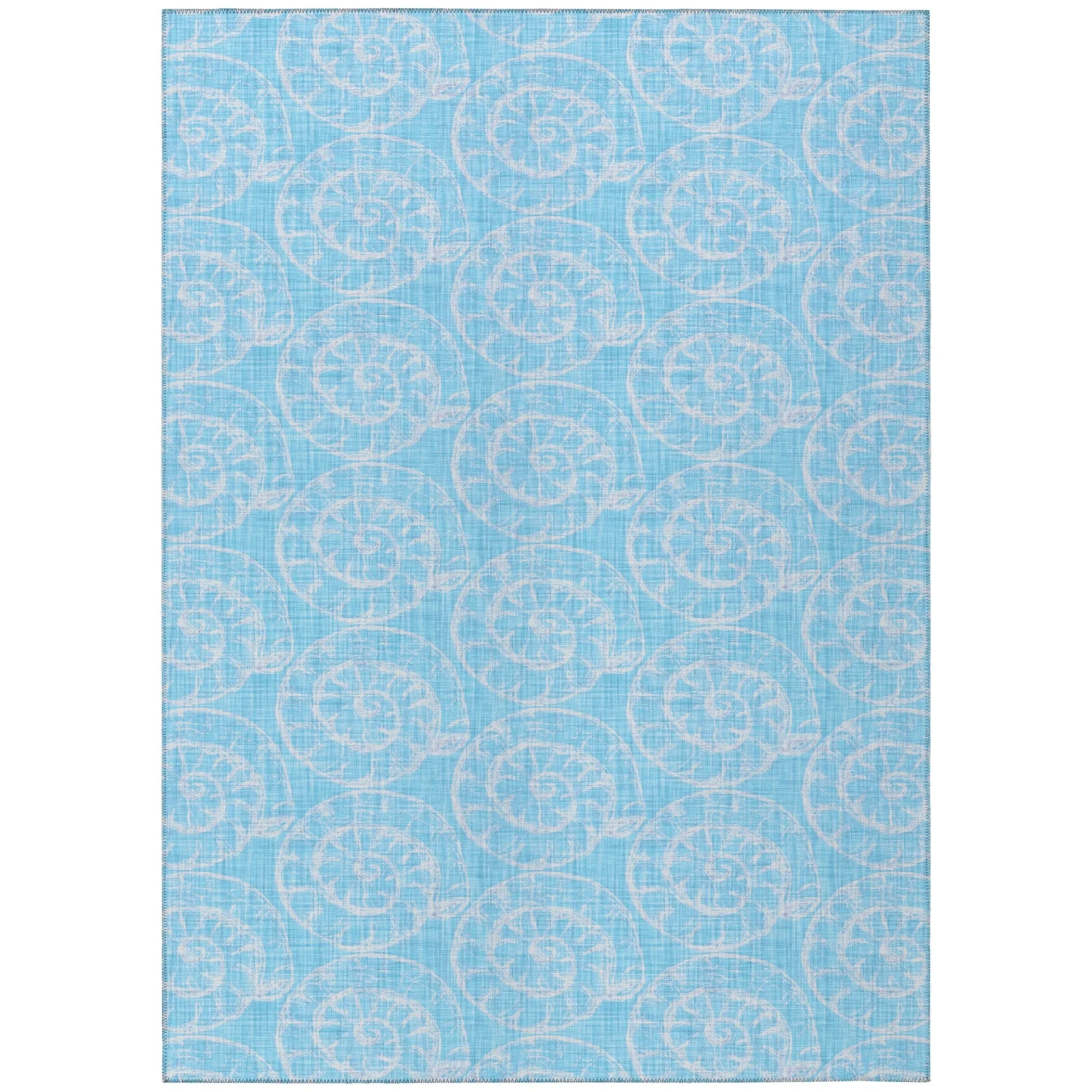 Indoor/ Outdoor Surfside Imprints Washable Rug New