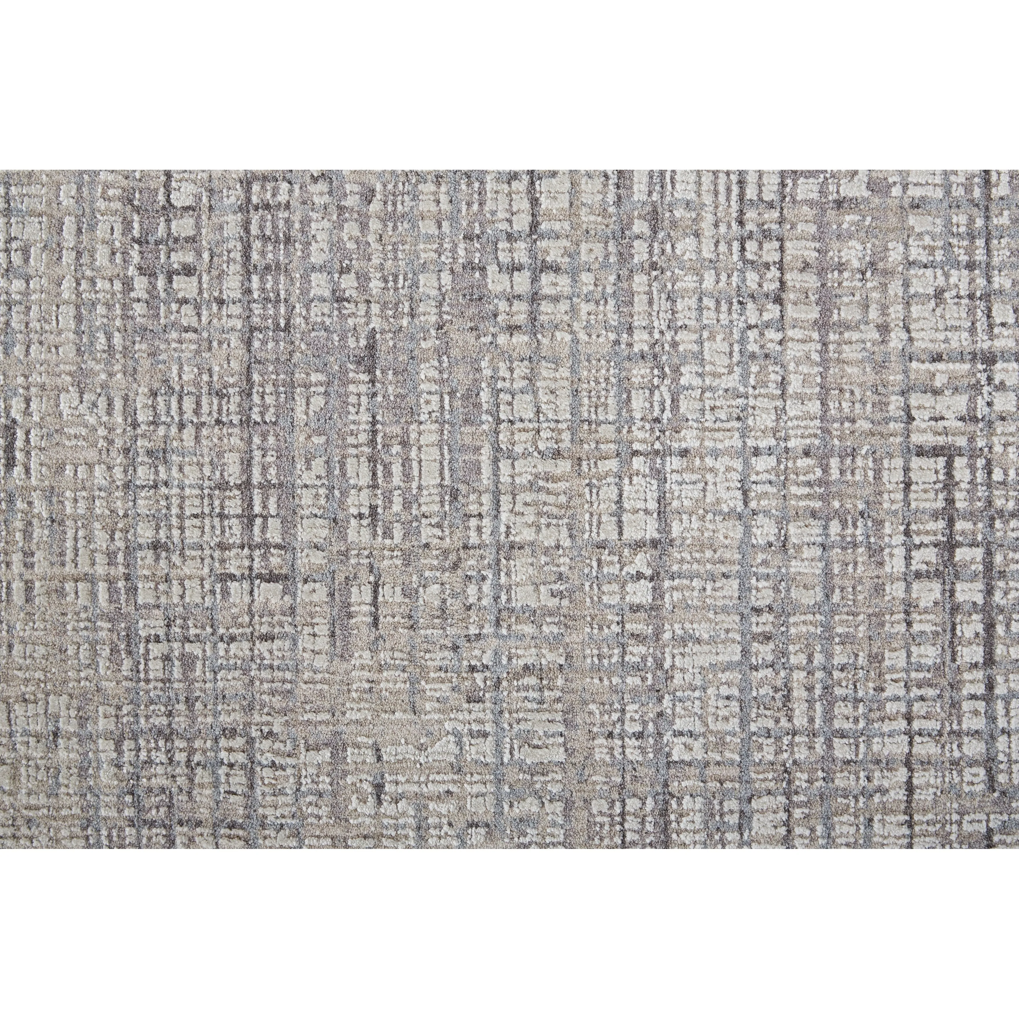 Inger Modern Crosshatch Gray/Beige Area Rug