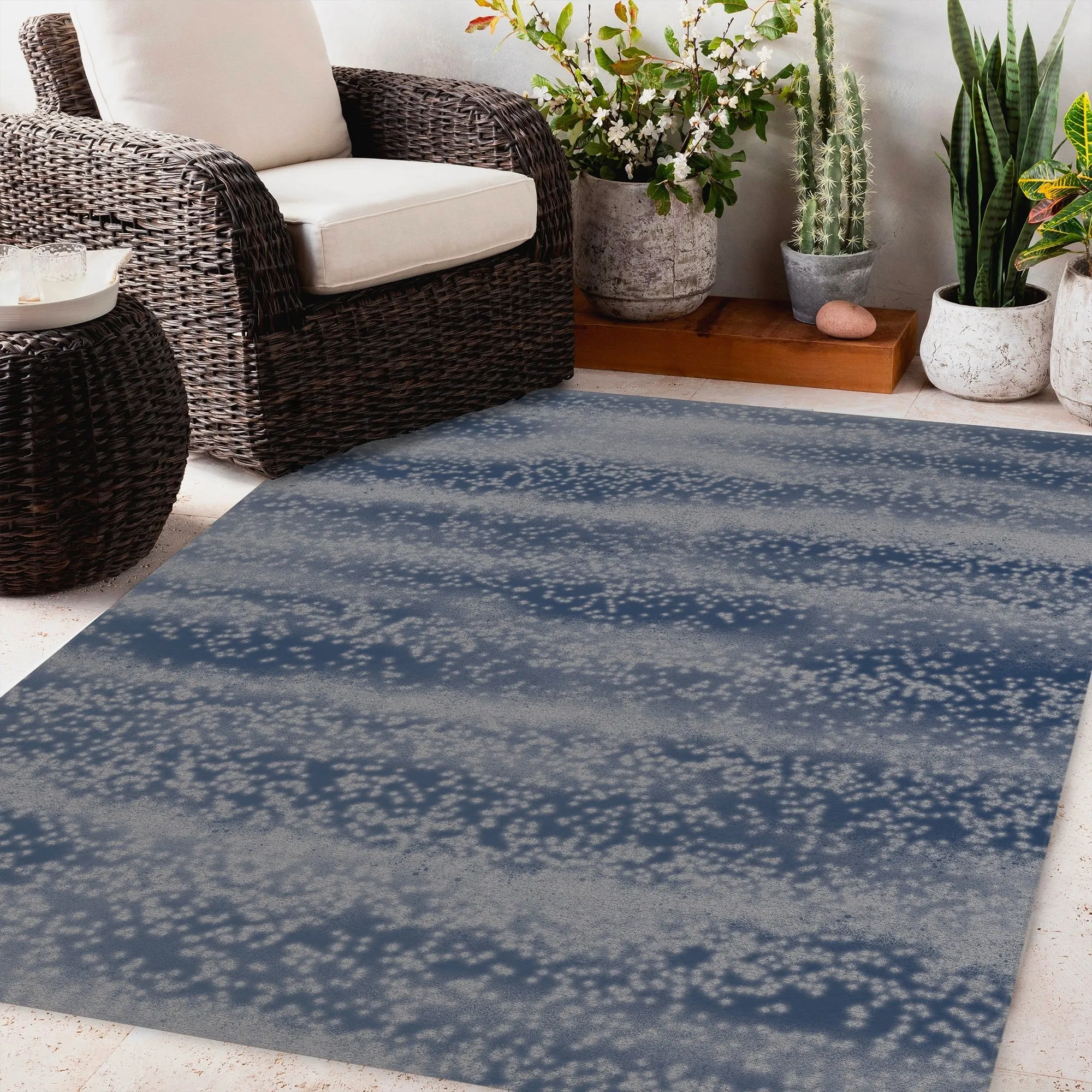 IVY NAVY Outdoor Rug By Kavka Designs