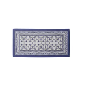 J&V Textiles Geo Anti Fatigue Mat Blue Size 20X39 - 20 X 39