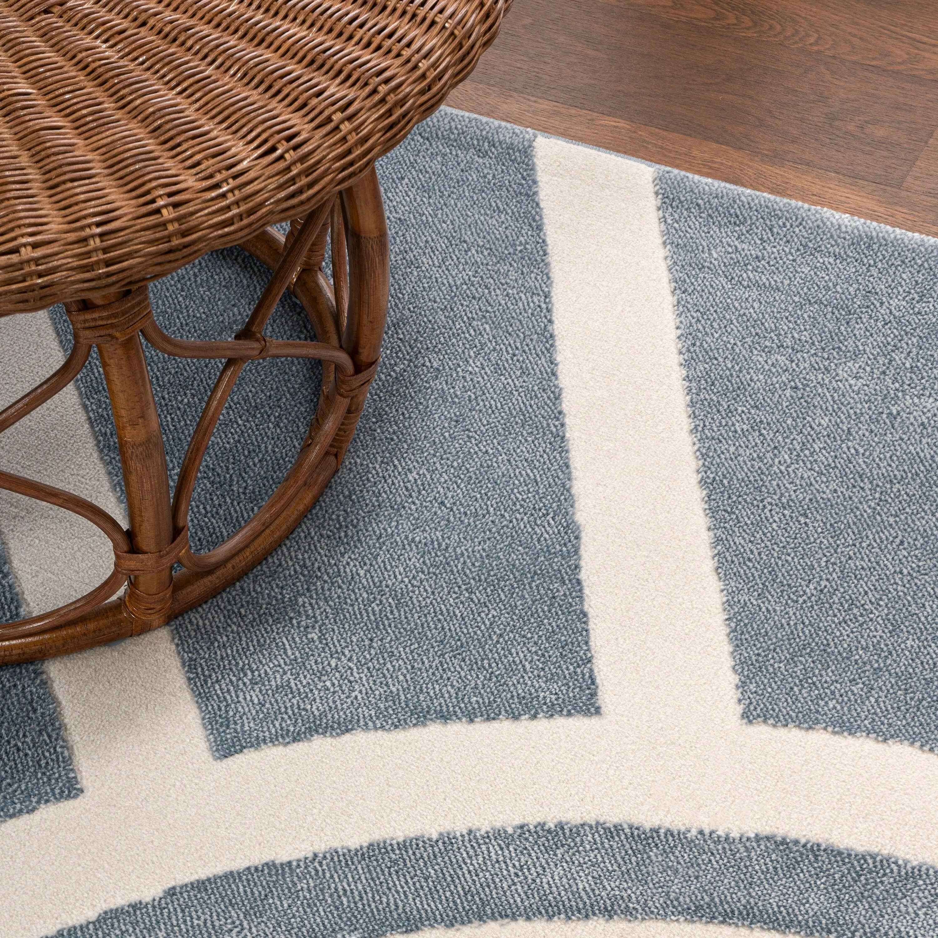 JONATHAN Y Alcina MidCentury Scandinavian Abstract Sun Two-Tone High-Low Area Rug