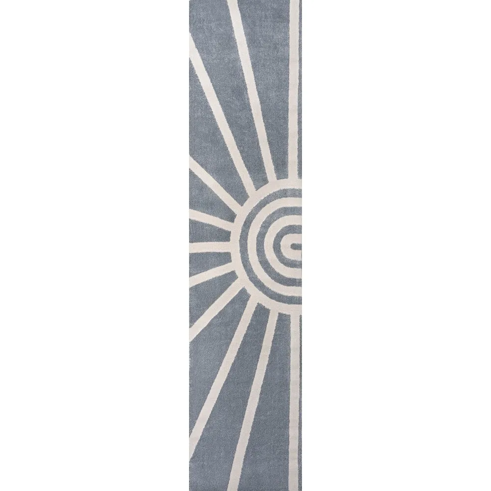 JONATHAN Y Alcina MidCentury Scandinavian Abstract Sun Two-Tone High-Low Area Rug