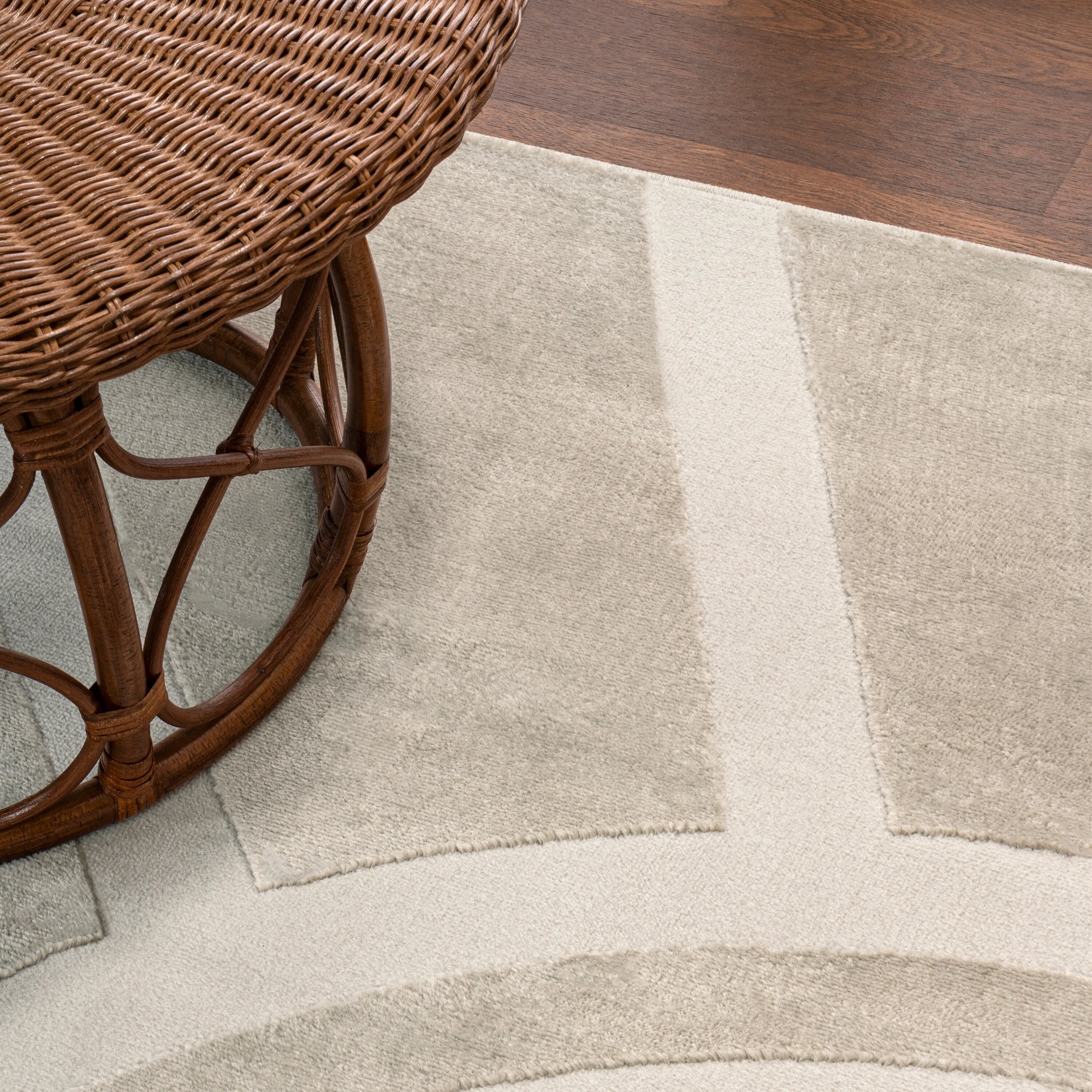 JONATHAN Y Alcina MidCentury Scandinavian Abstract Sun Two-Tone High-Low Area Rug