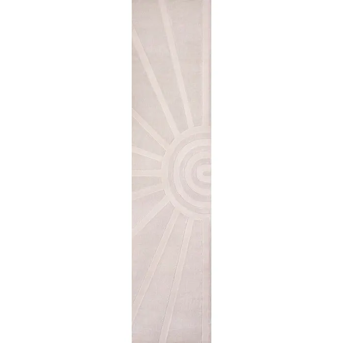JONATHAN Y Alcina MidCentury Scandinavian Abstract Sun Two-Tone High-Low Area Rug