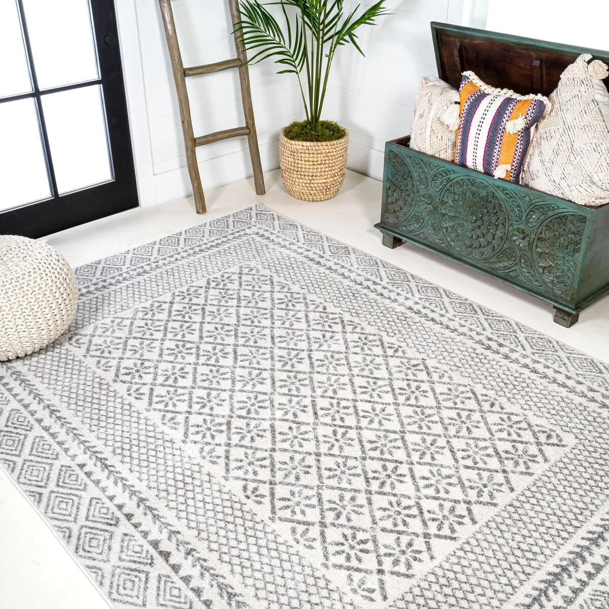 JONATHAN Y Amir Modern Geometric Boho Rug Area Rug