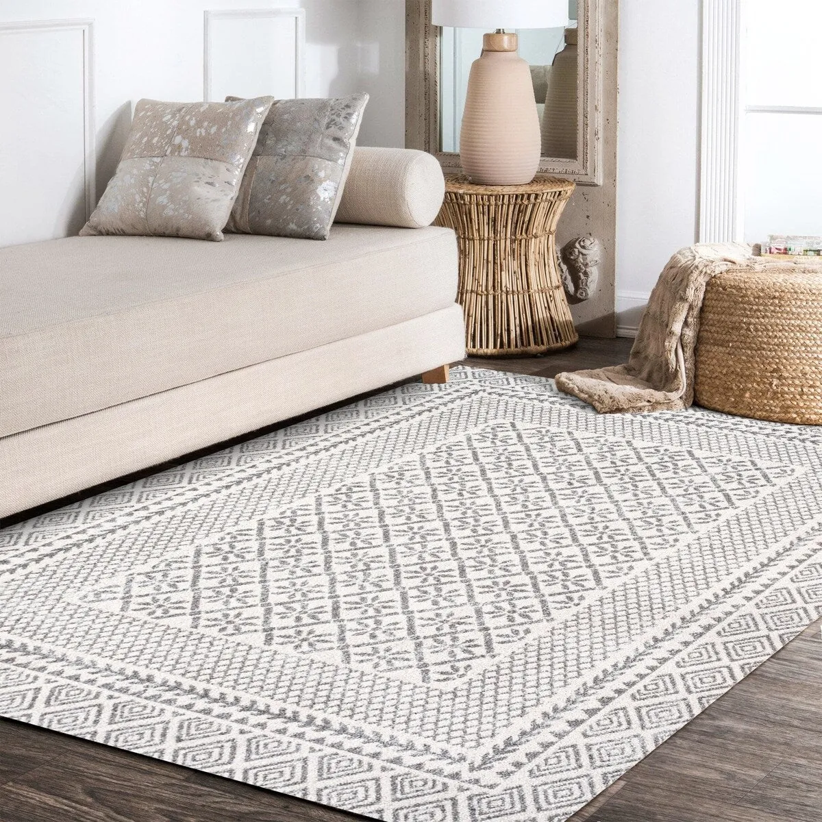 JONATHAN Y Amir Modern Geometric Boho Rug Area Rug