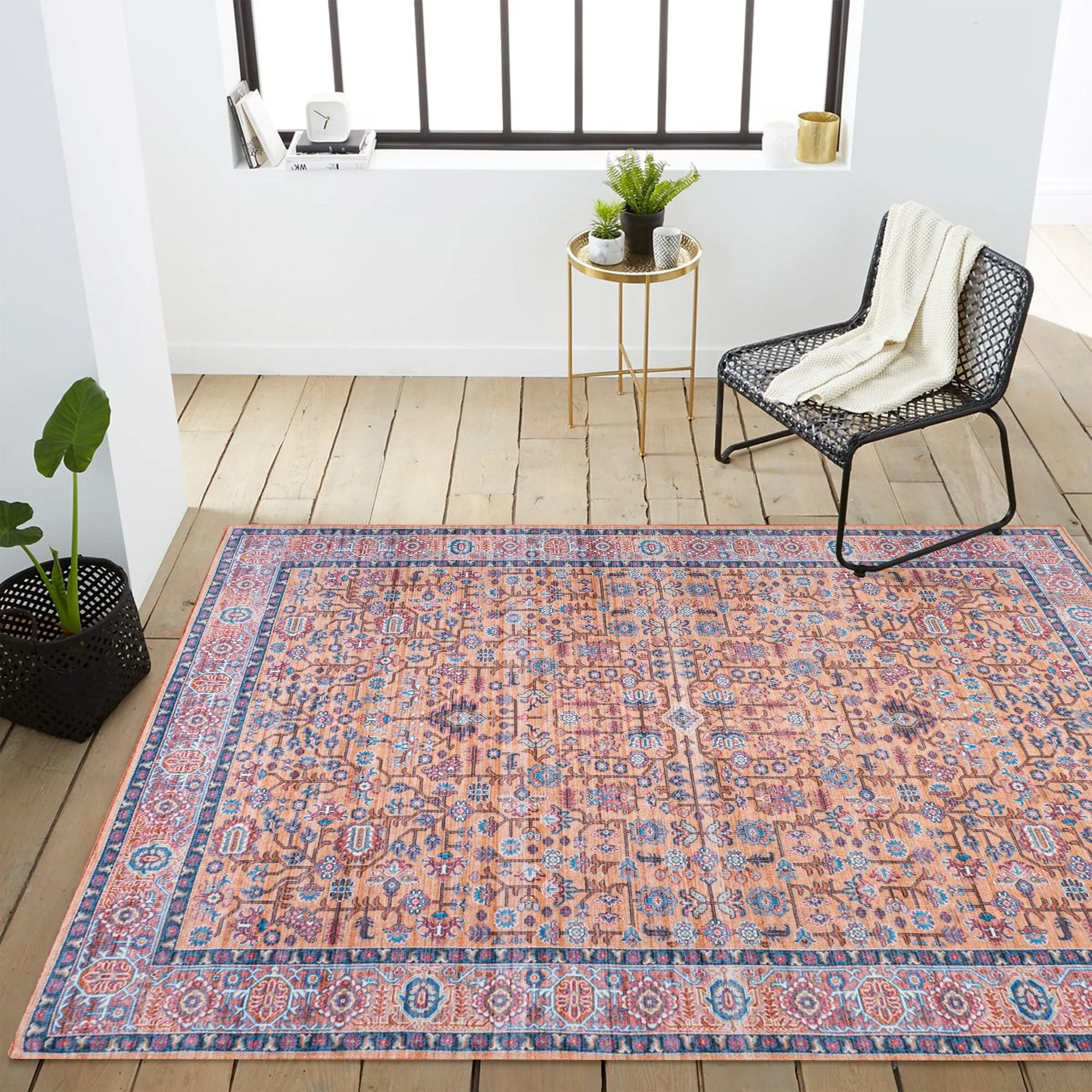JONATHAN Y Cirali All-Over Persian Machine Washable Area Rug