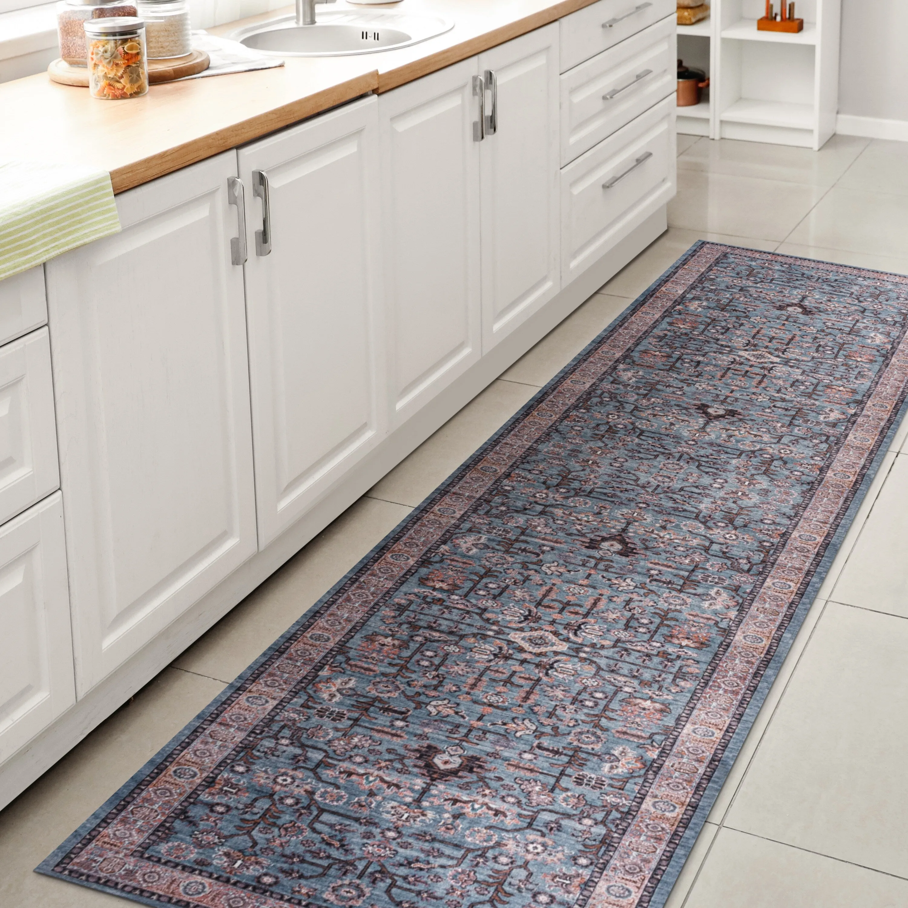 JONATHAN Y Cirali All-Over Persian Machine Washable Area Rug