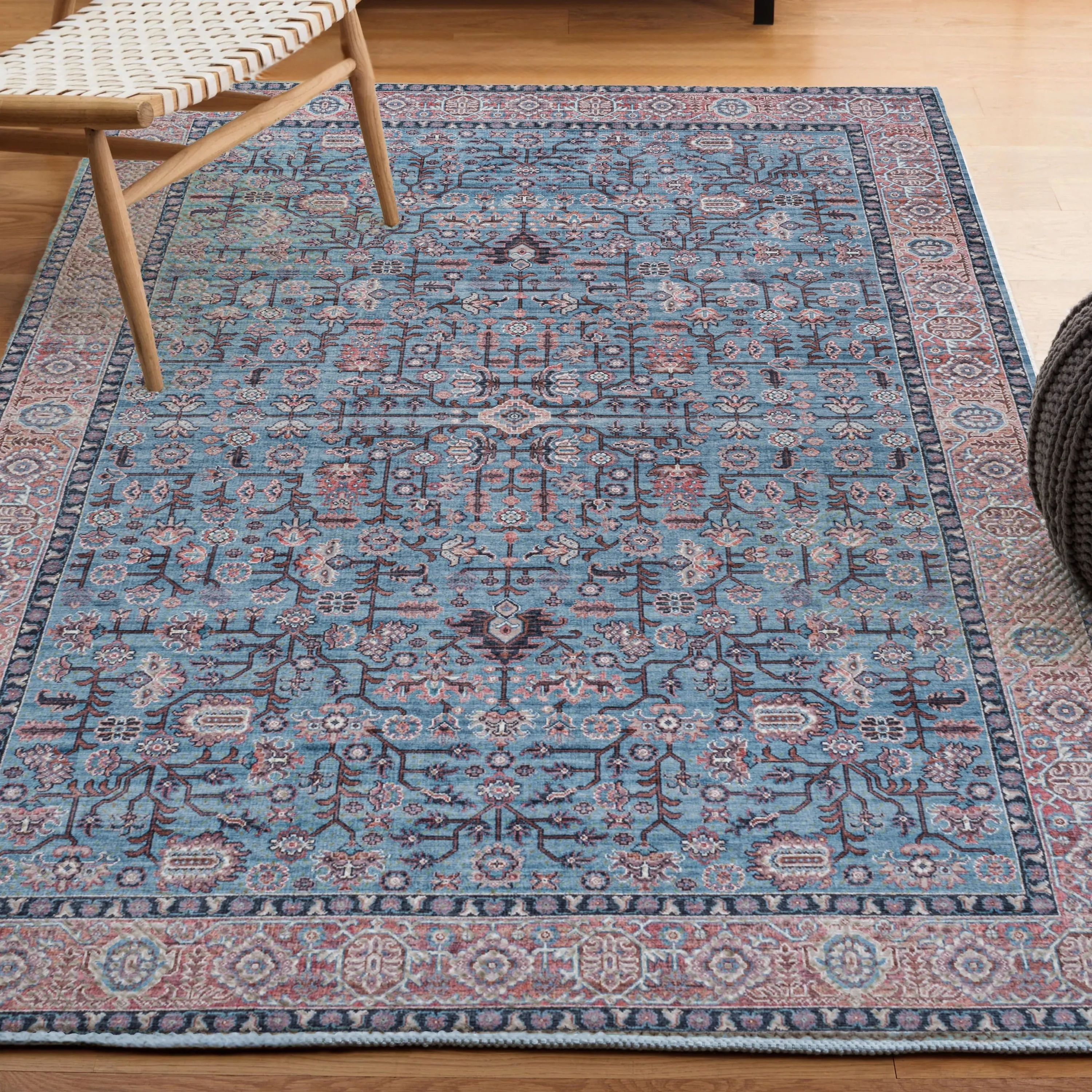 JONATHAN Y Cirali All-Over Persian Machine Washable Area Rug