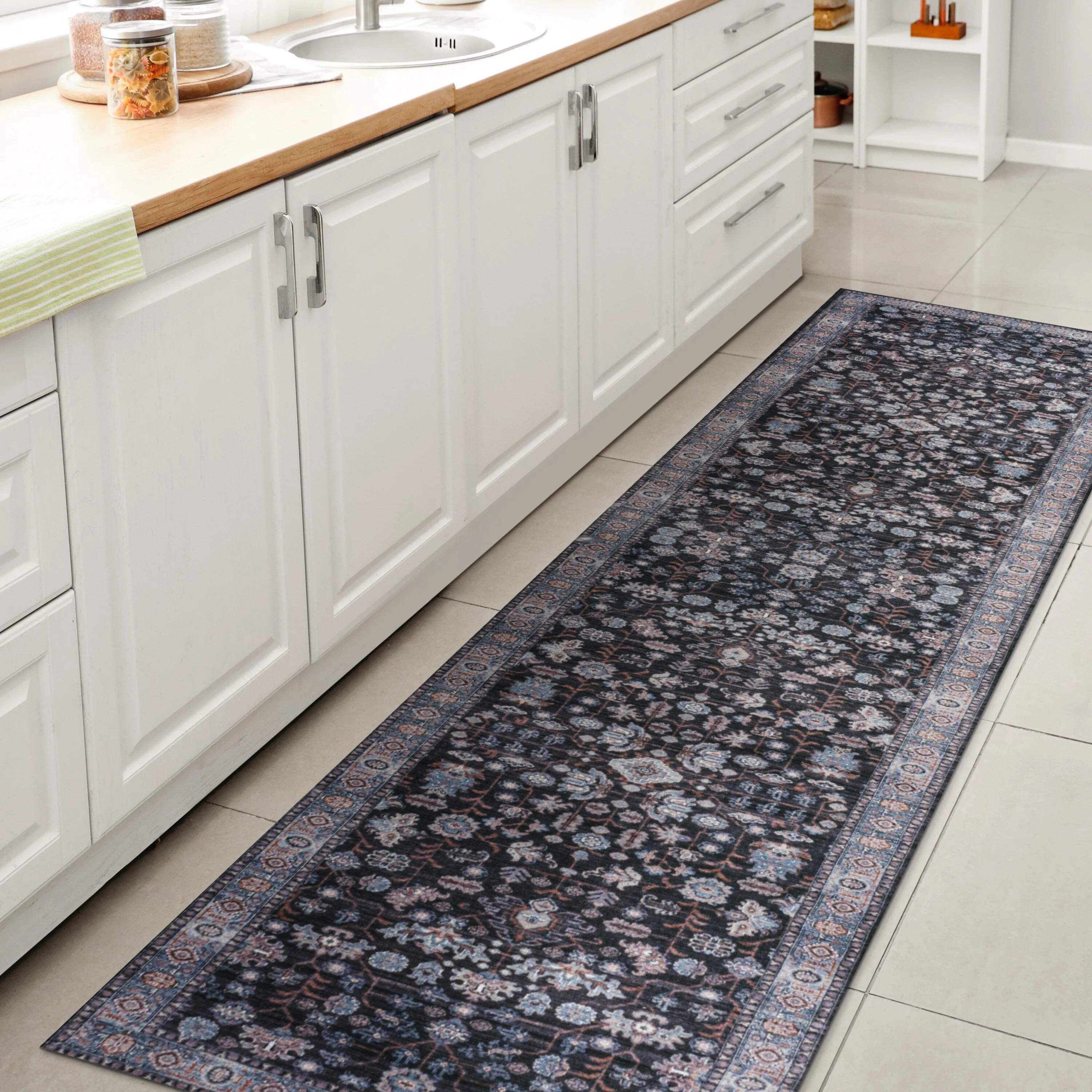 JONATHAN Y Cirali All-Over Persian Machine Washable Area Rug