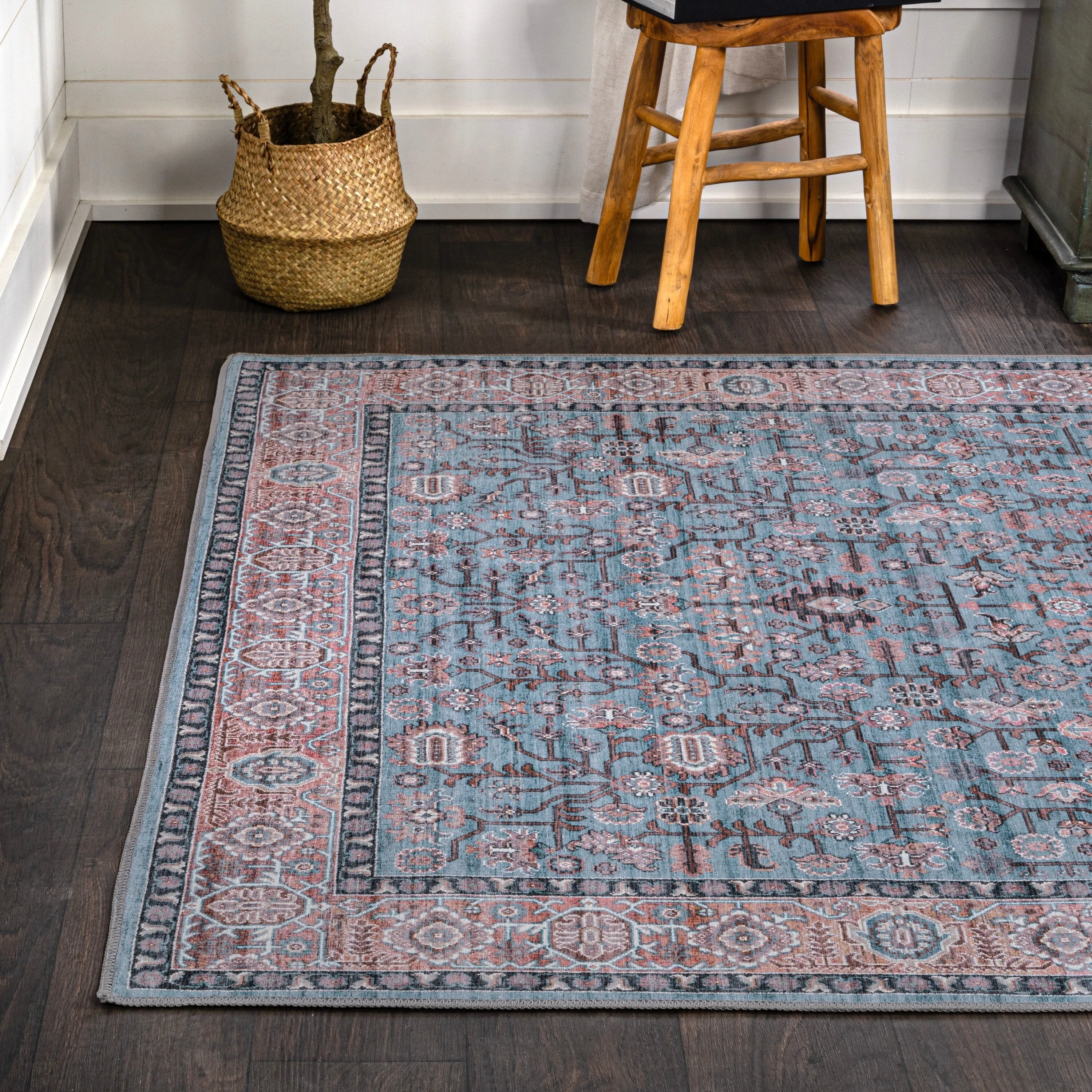 JONATHAN Y Cirali All-Over Persian Machine Washable Area Rug