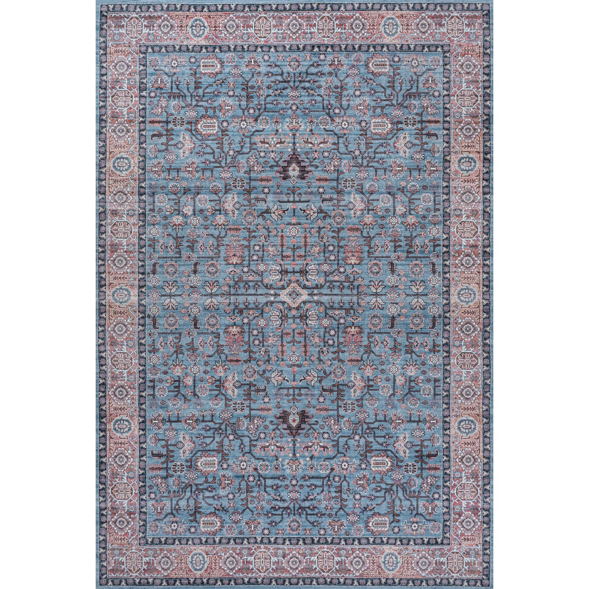 JONATHAN Y Cirali All-Over Persian Machine Washable Area Rug