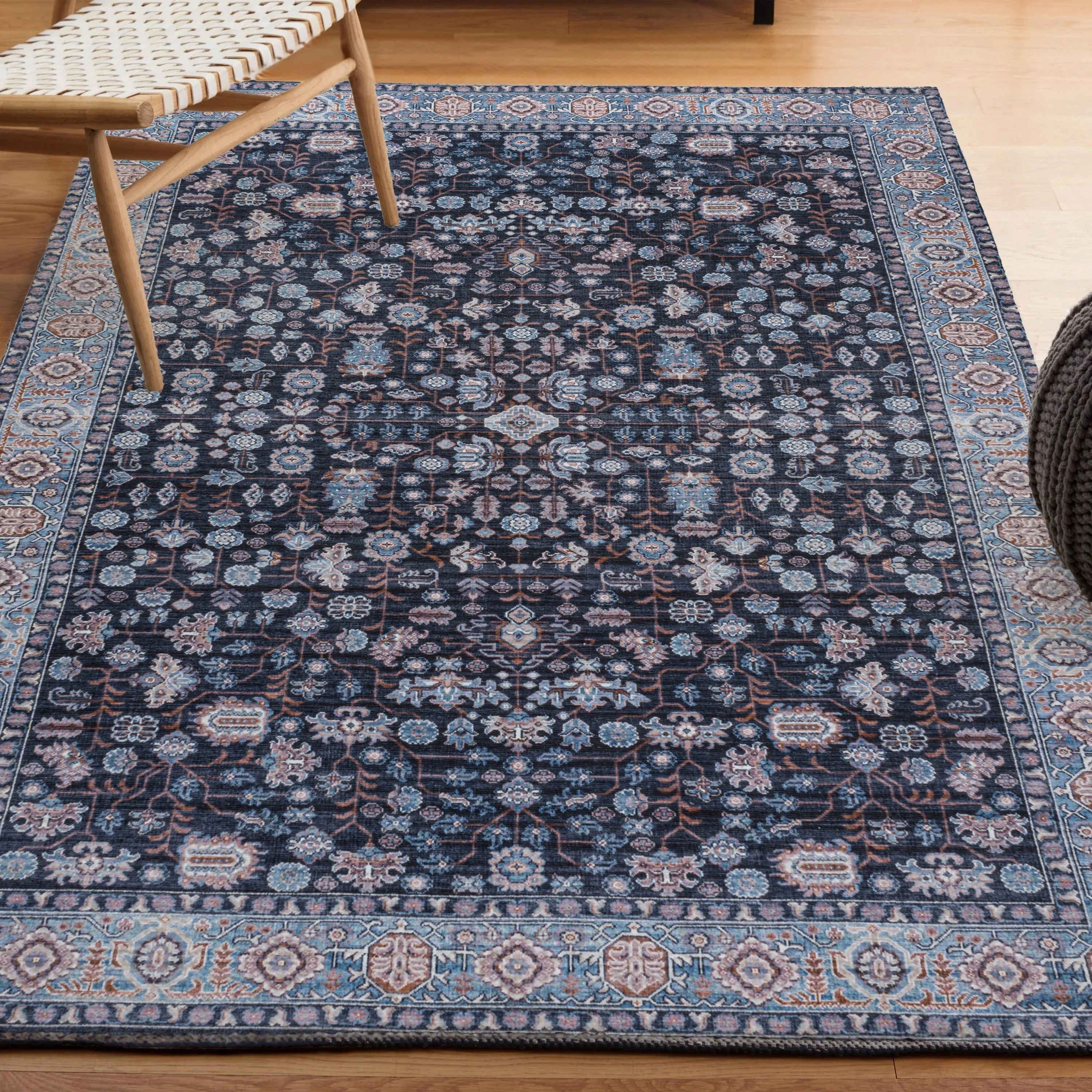 JONATHAN Y Cirali All-Over Persian Machine Washable Area Rug