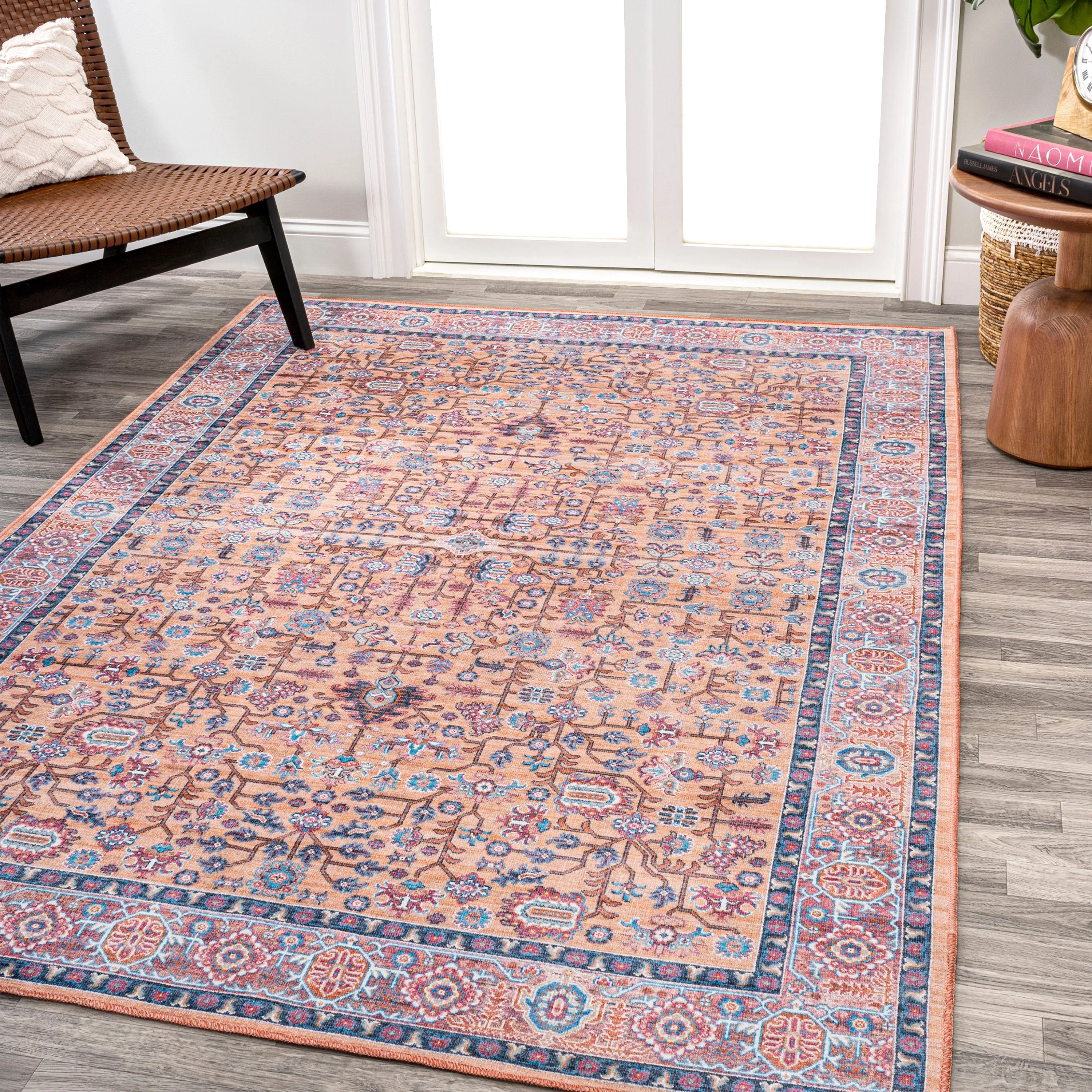 JONATHAN Y Cirali All-Over Persian Machine Washable Area Rug