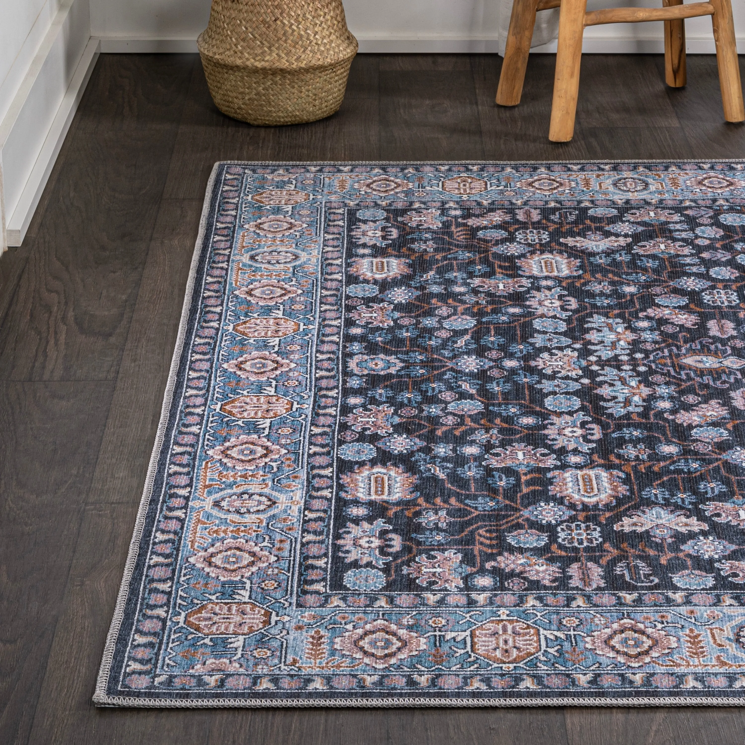 JONATHAN Y Cirali All-Over Persian Machine Washable Area Rug