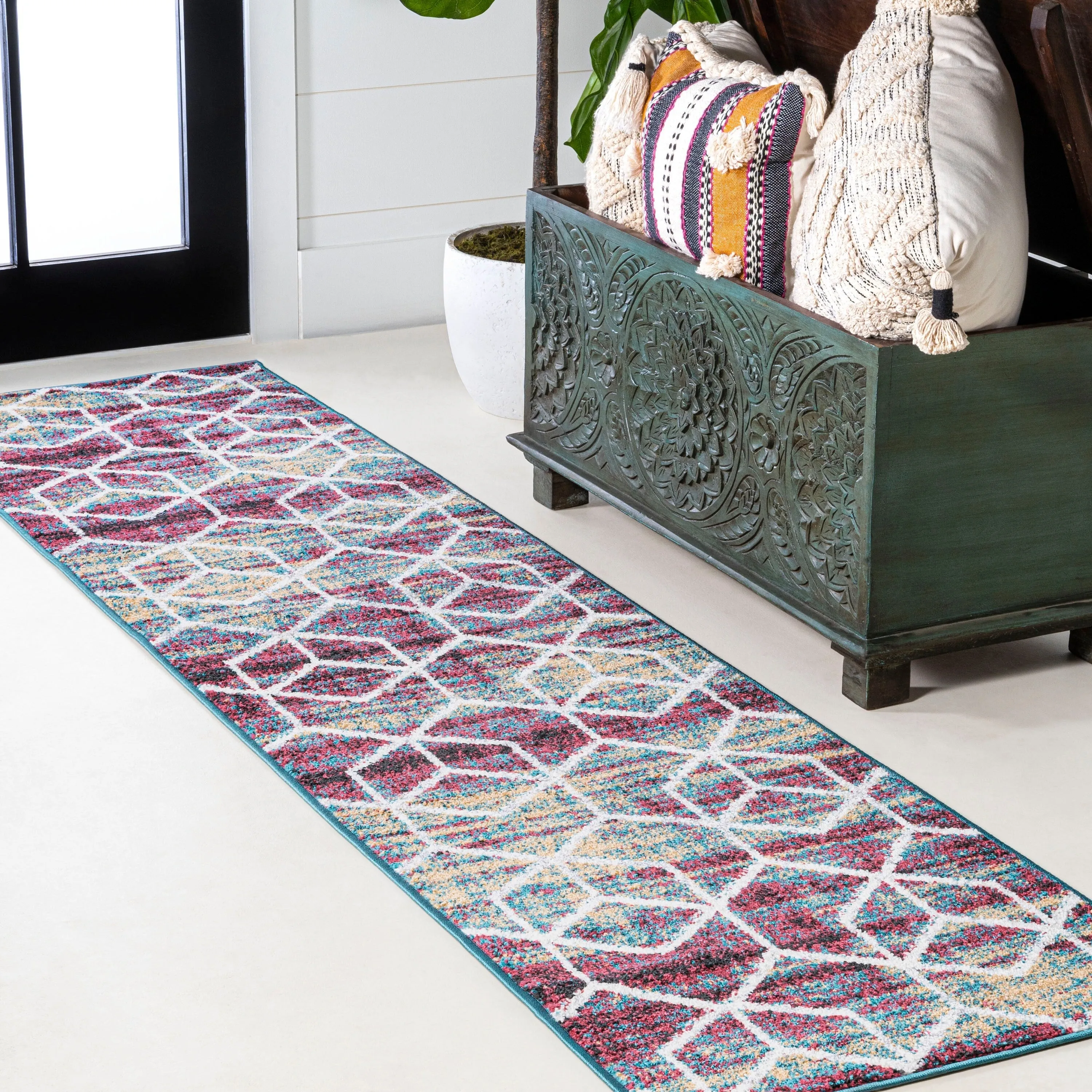 JONATHAN Y Cole Blocks Modern Geometric Area Rug