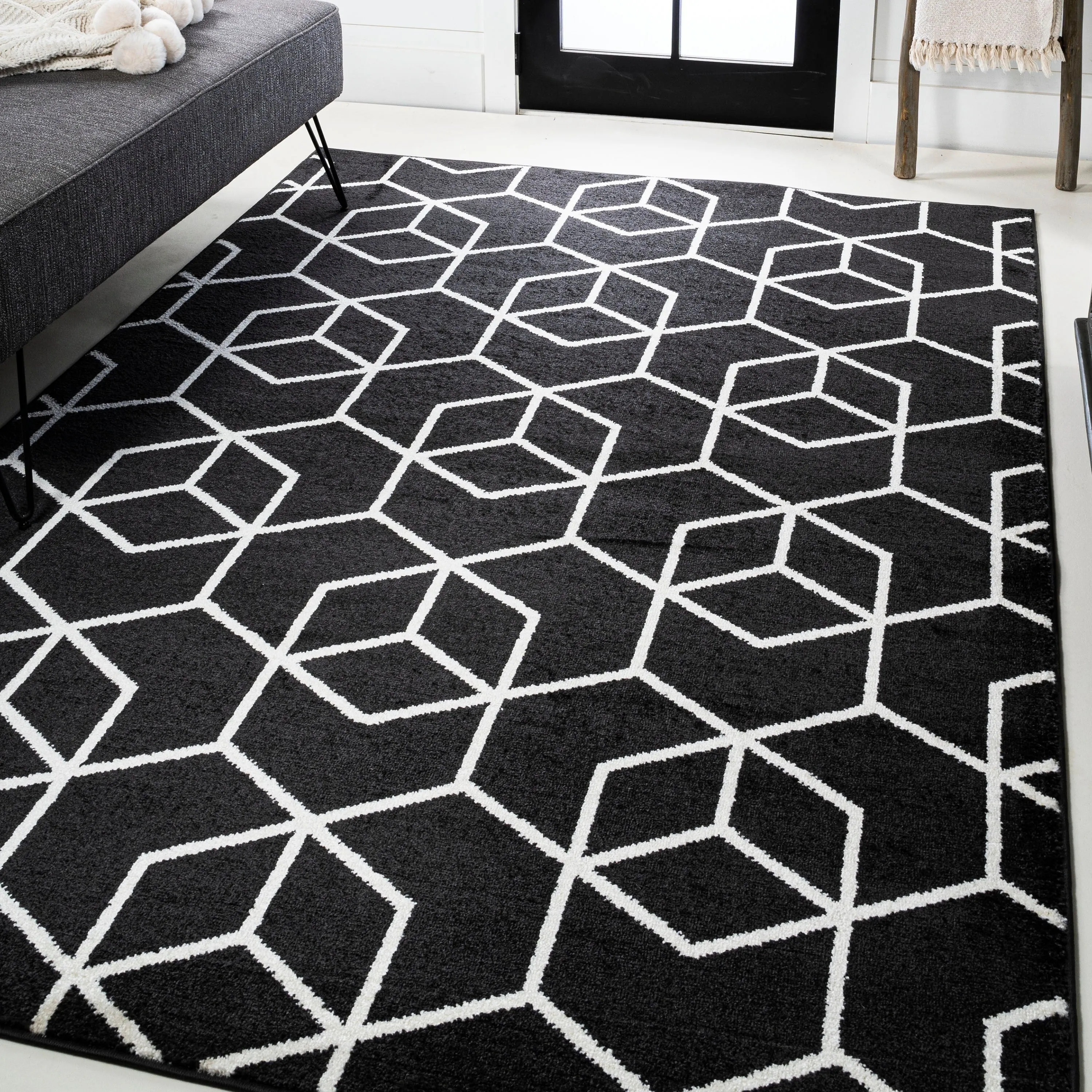 JONATHAN Y Cole Blocks Modern Geometric Area Rug