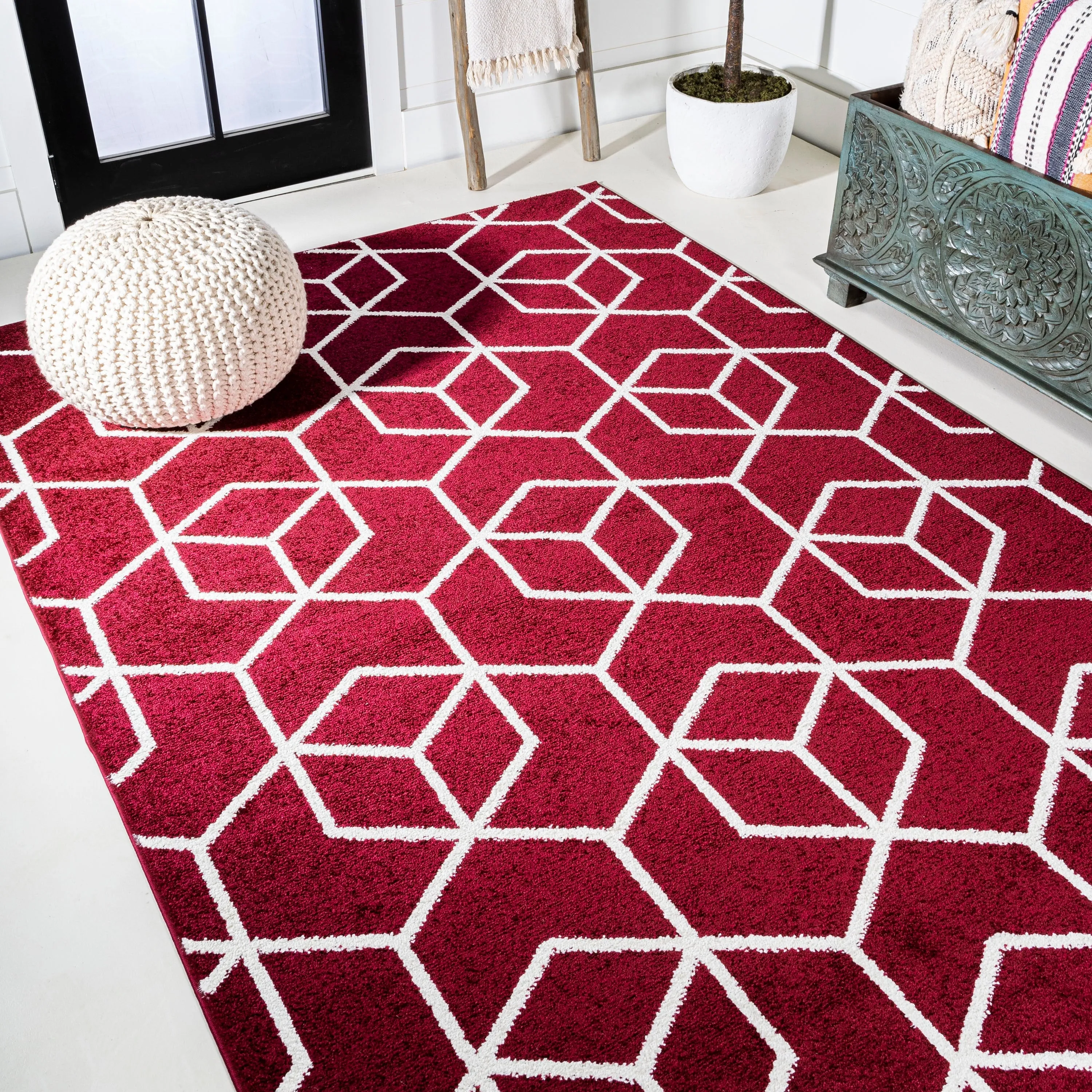 JONATHAN Y Cole Blocks Modern Geometric Area Rug