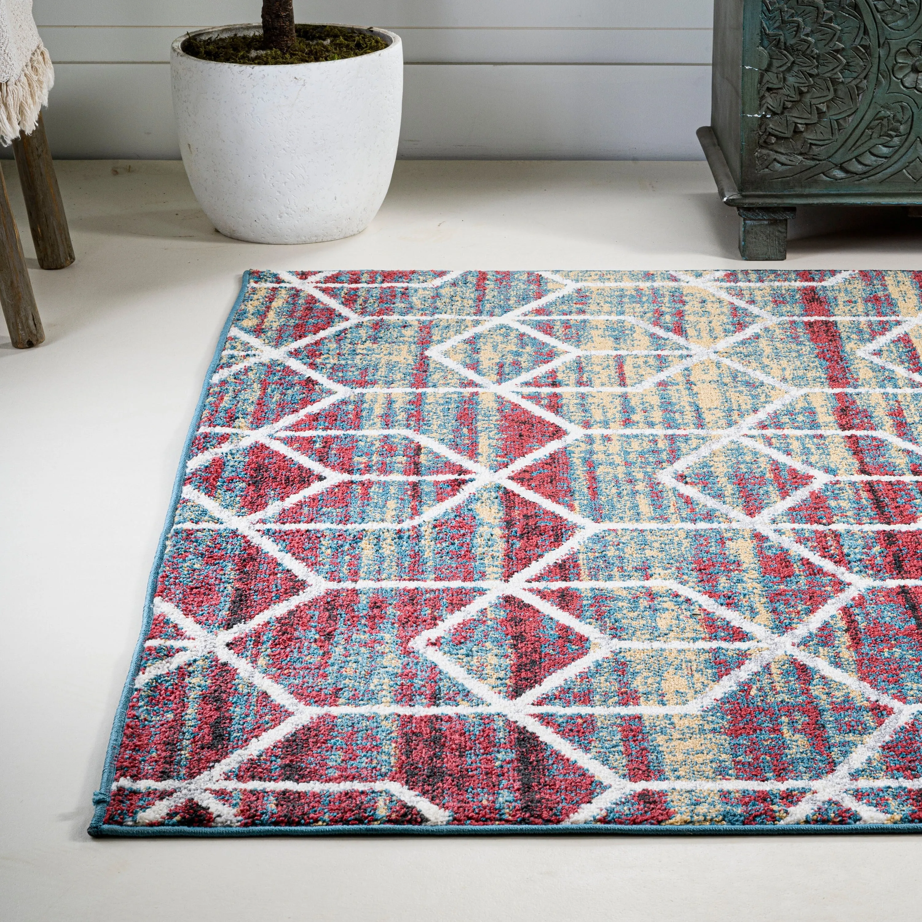 JONATHAN Y Cole Blocks Modern Geometric Area Rug