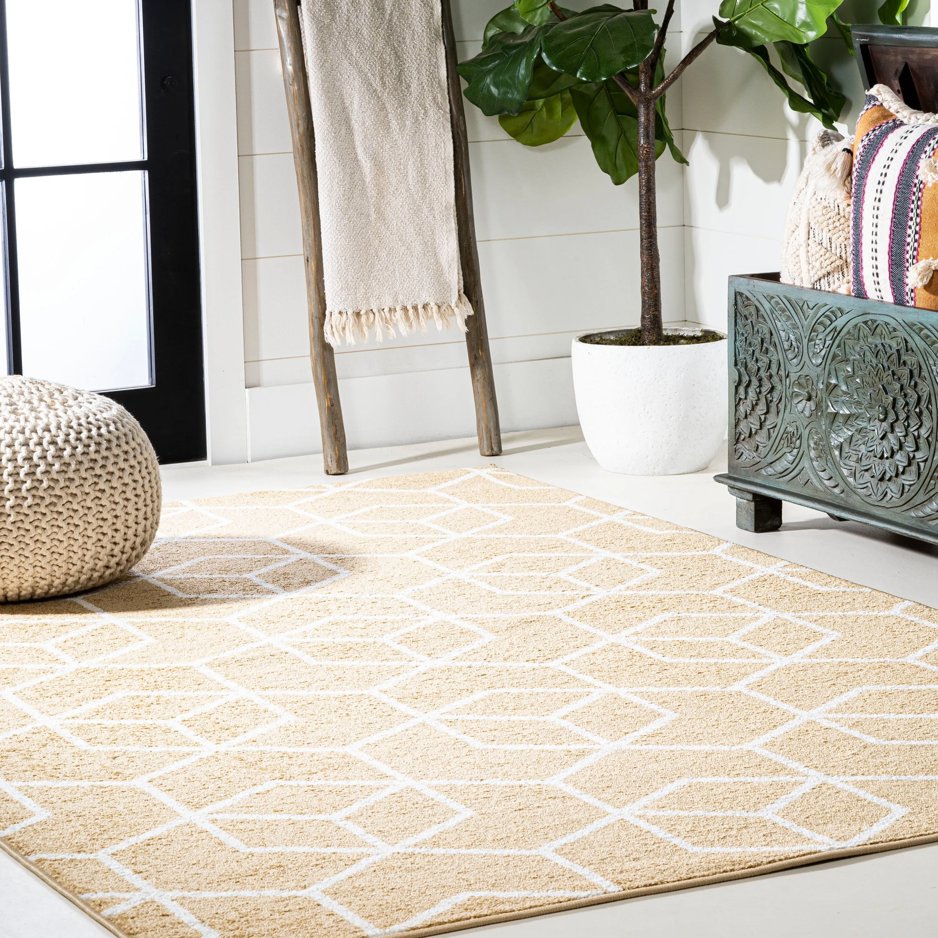JONATHAN Y Cole Blocks Modern Geometric Area Rug