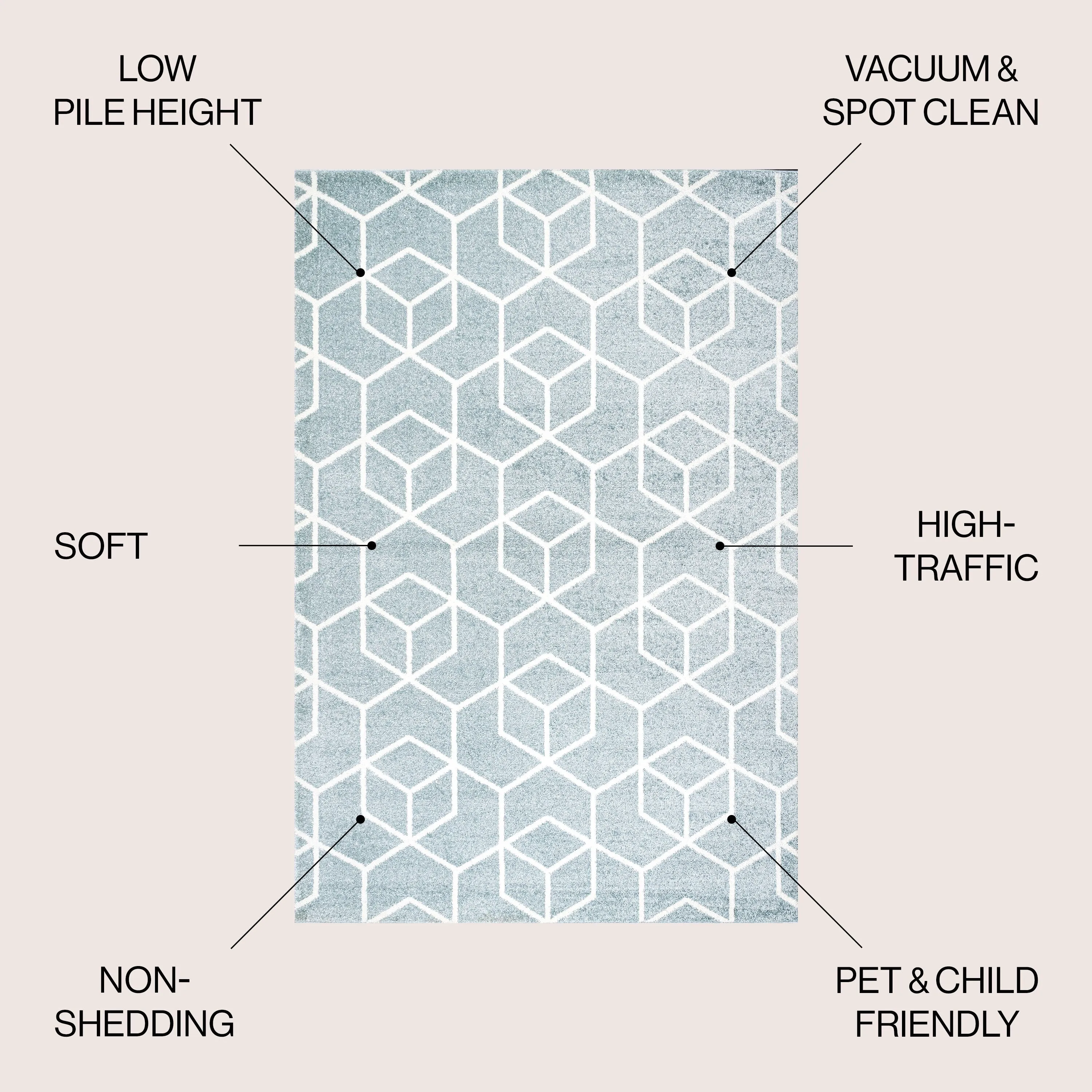 JONATHAN Y Cole Blocks Modern Geometric Area Rug