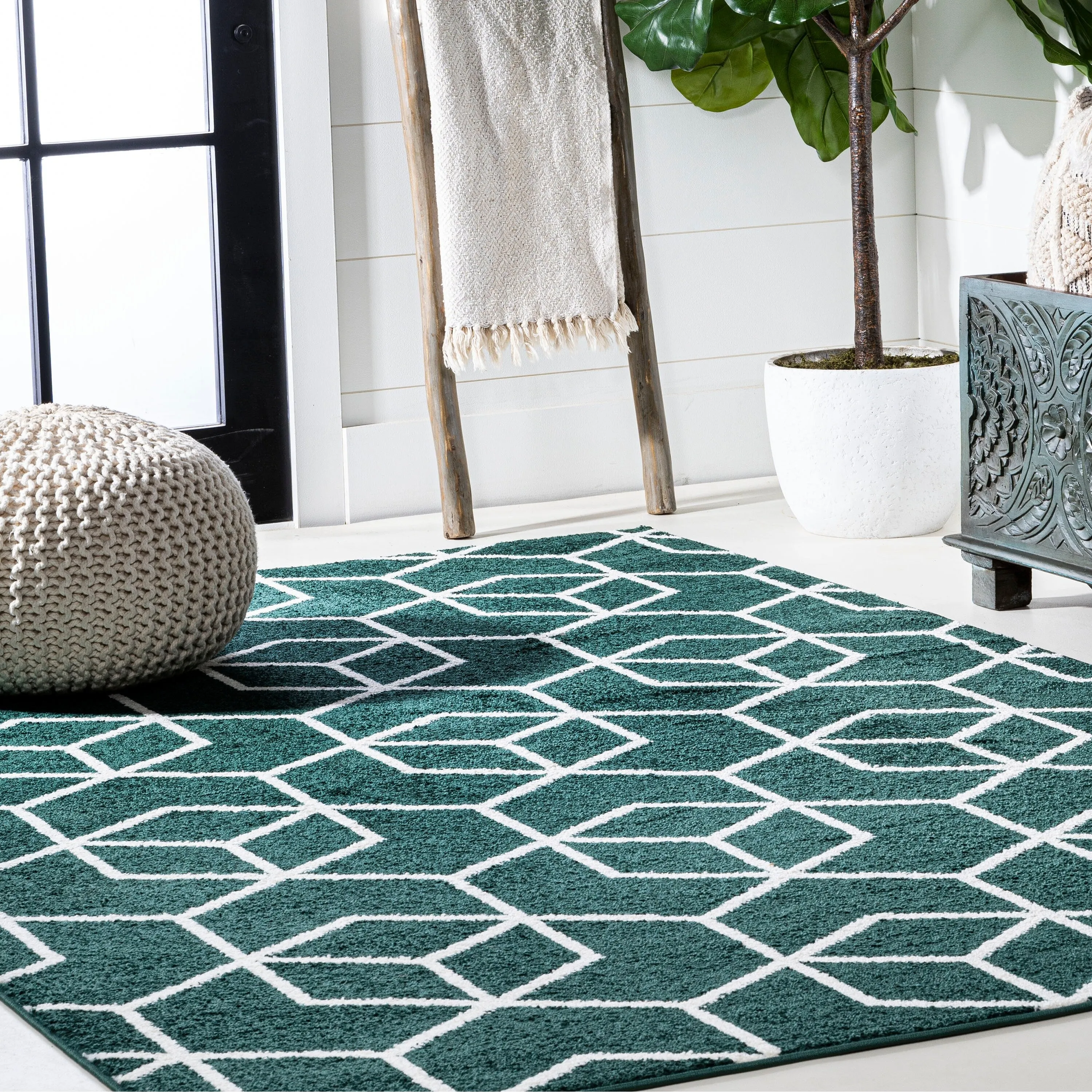 JONATHAN Y Cole Blocks Modern Geometric Area Rug