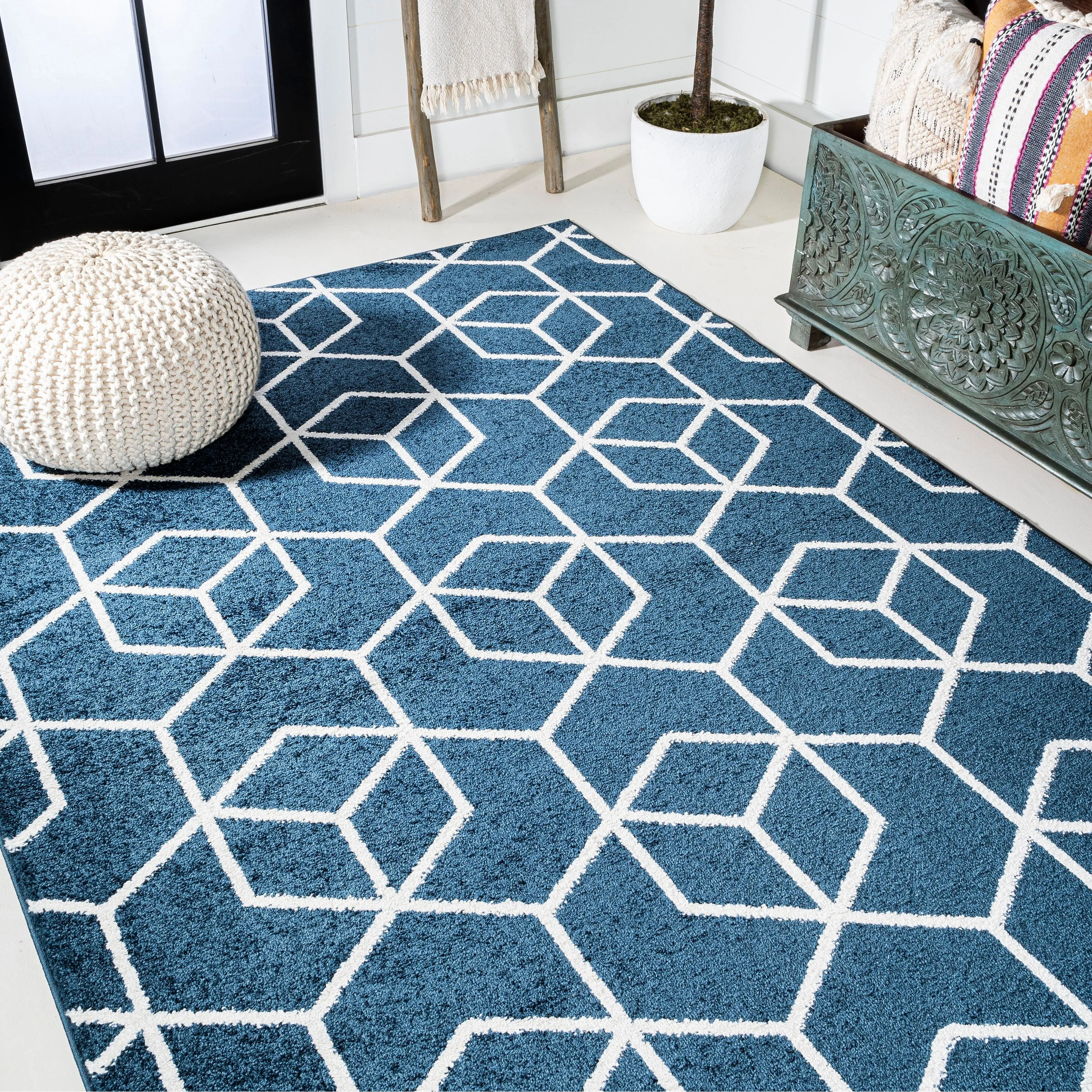 JONATHAN Y Cole Blocks Modern Geometric Area Rug