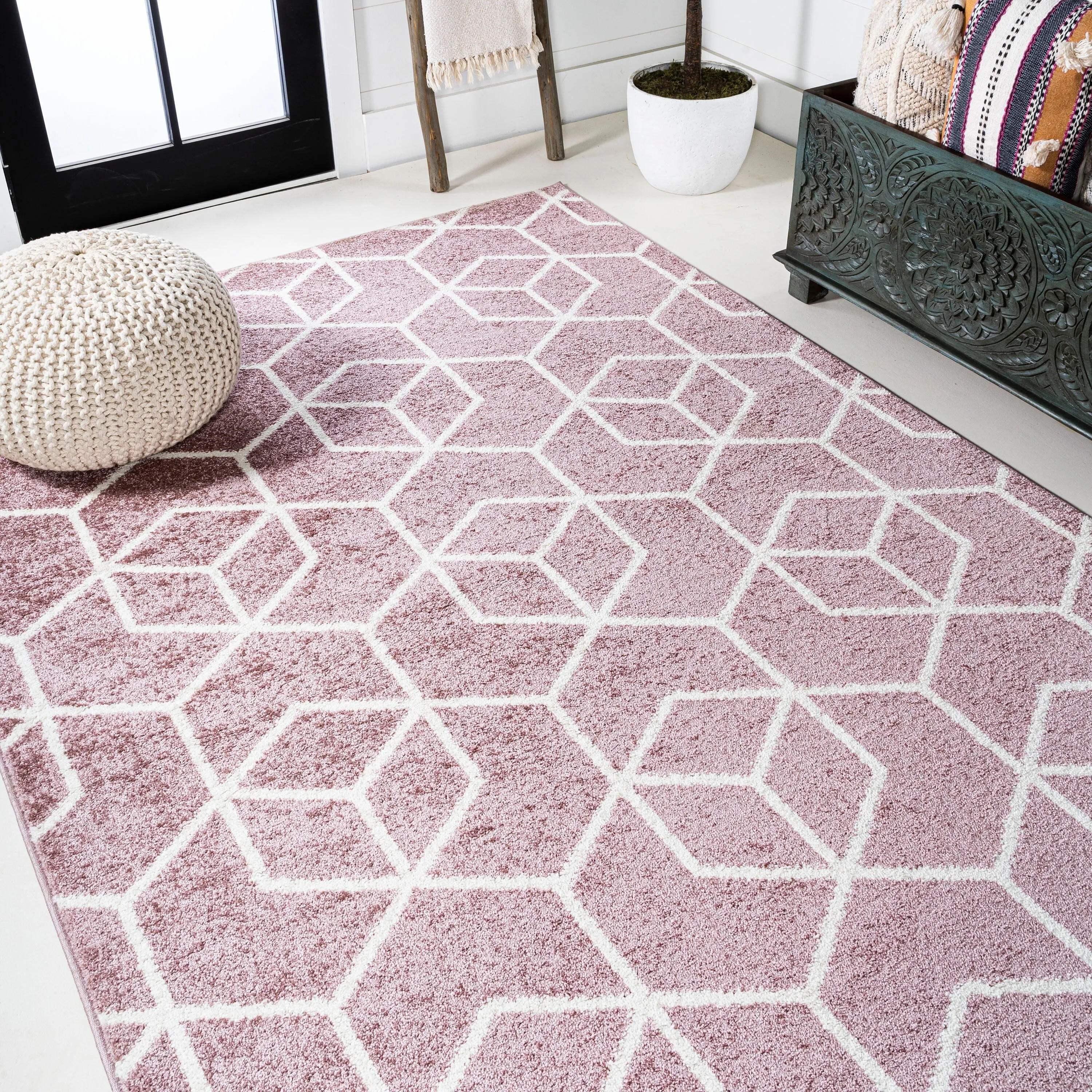 JONATHAN Y Cole Blocks Modern Geometric Area Rug