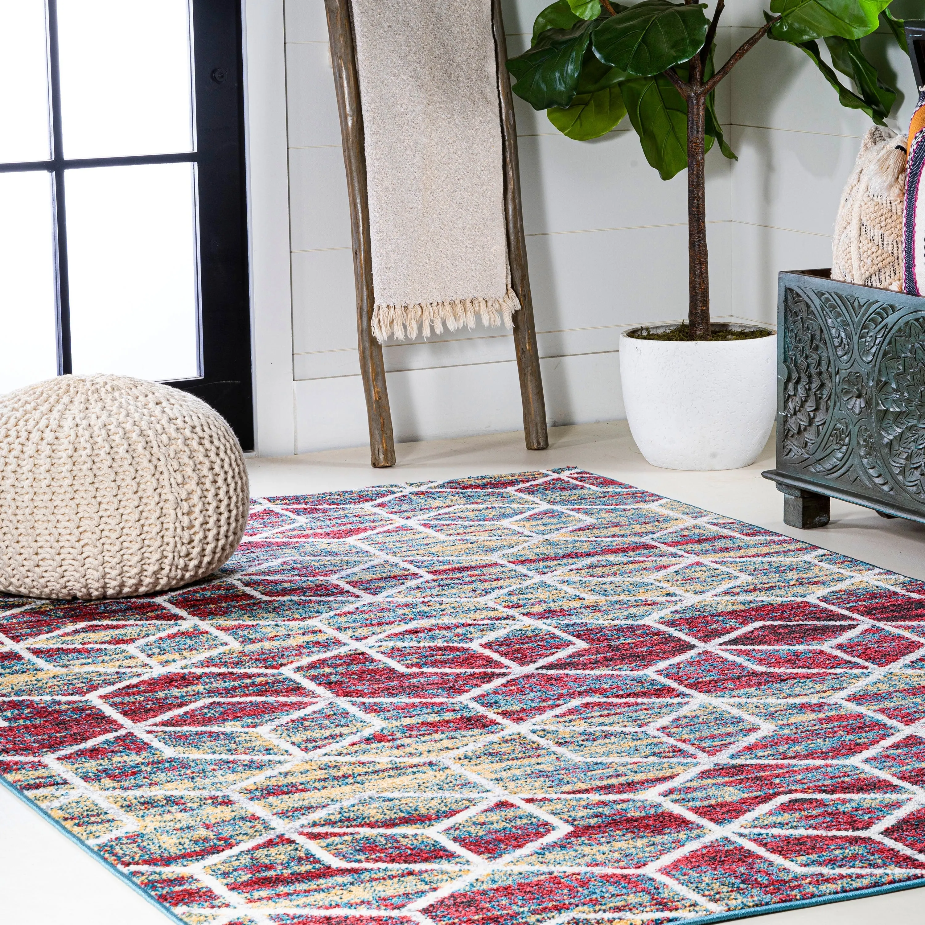 JONATHAN Y Cole Blocks Modern Geometric Area Rug