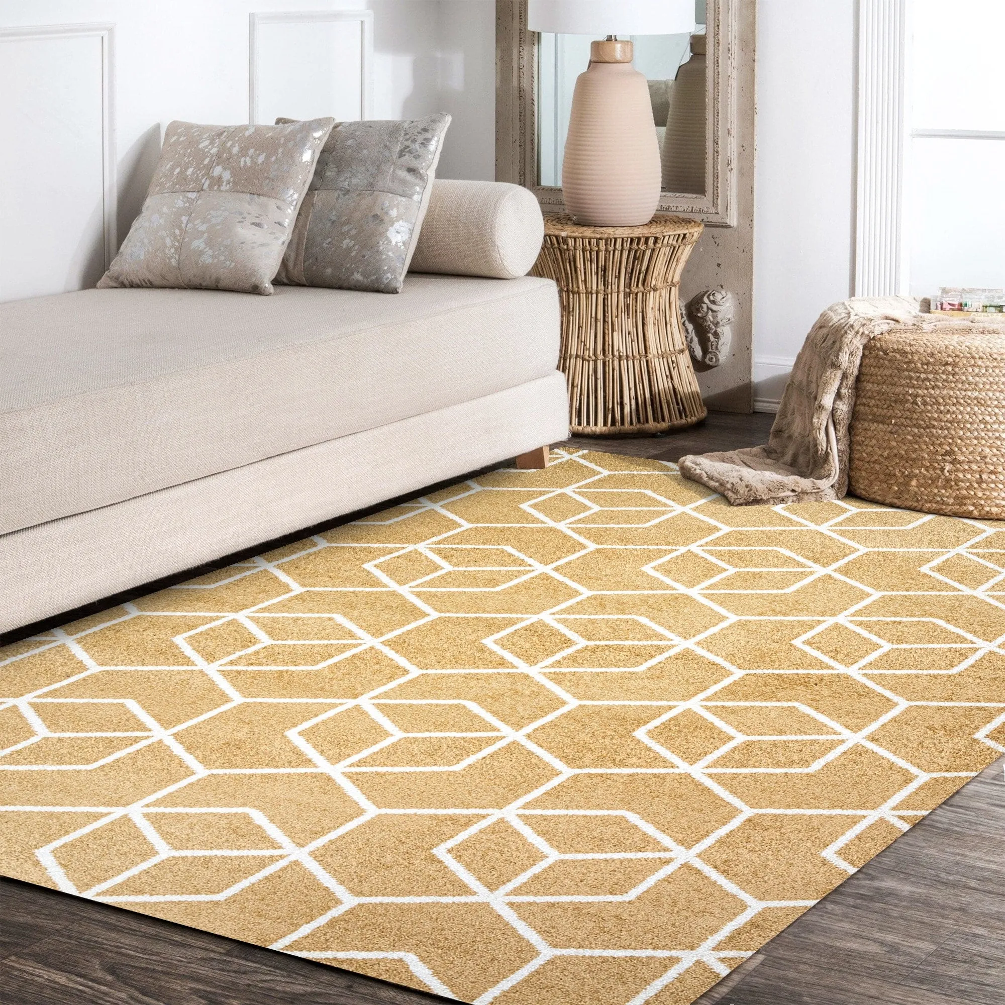 JONATHAN Y Cole Blocks Modern Geometric Area Rug