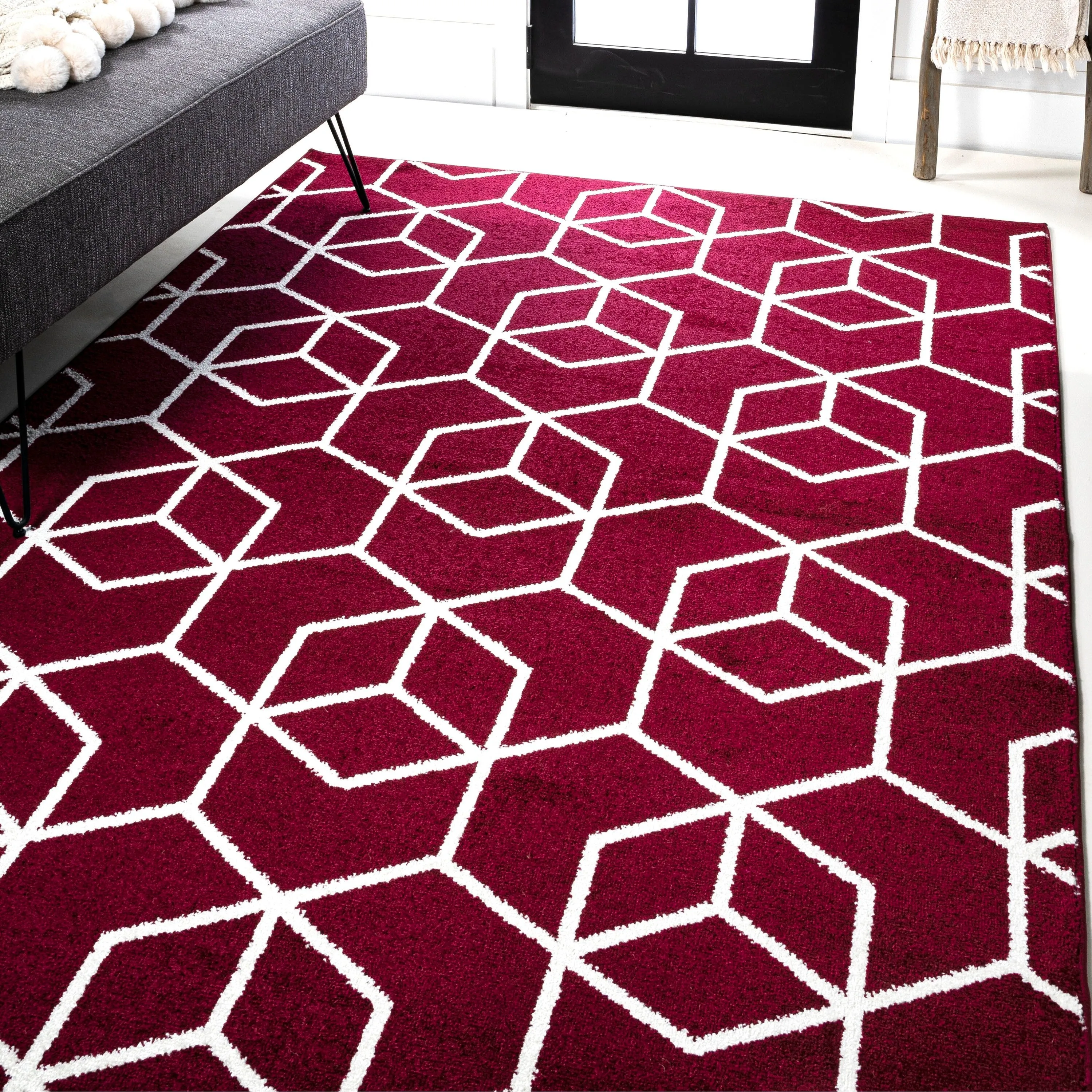 JONATHAN Y Cole Blocks Modern Geometric Area Rug