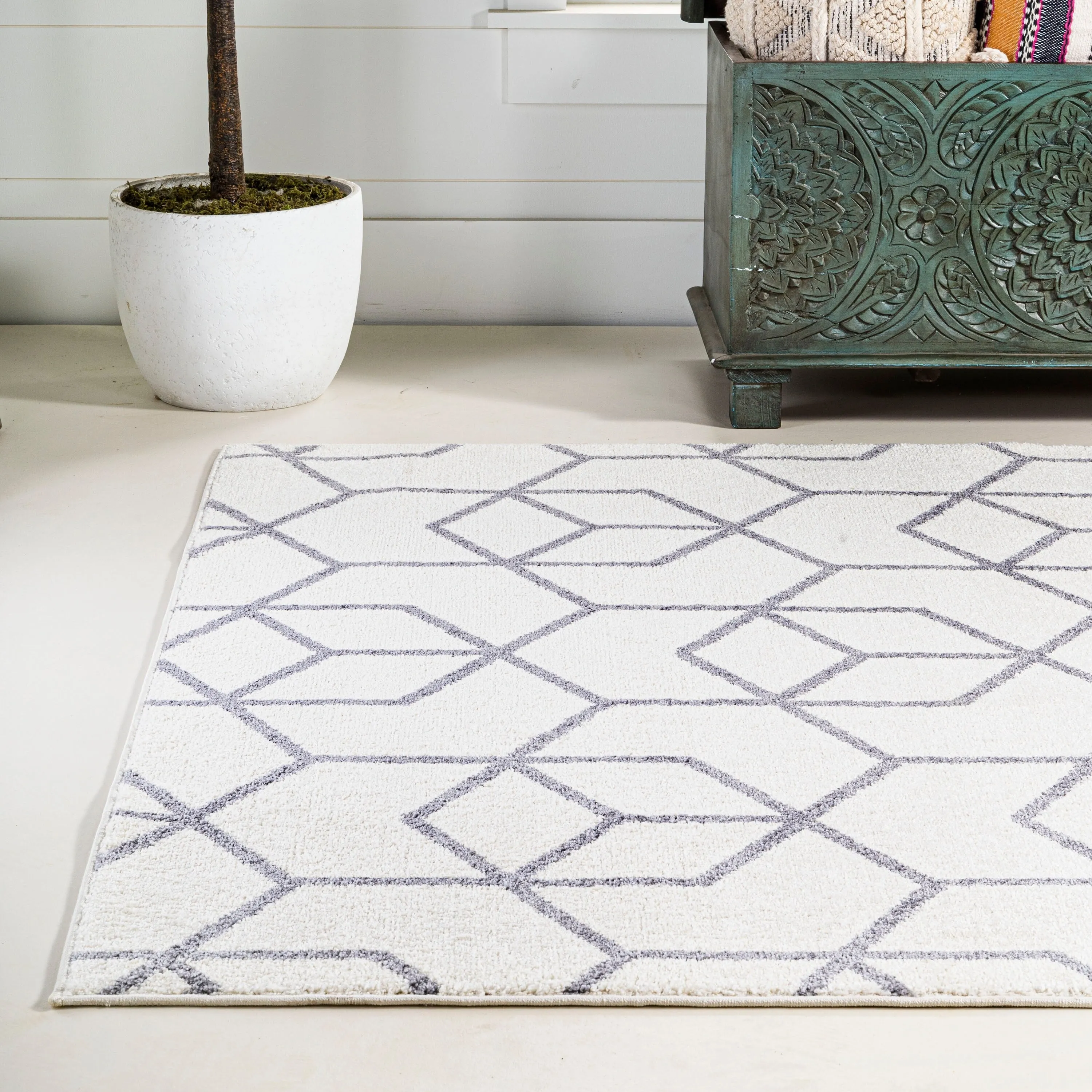 JONATHAN Y Cole Blocks Modern Geometric Area Rug