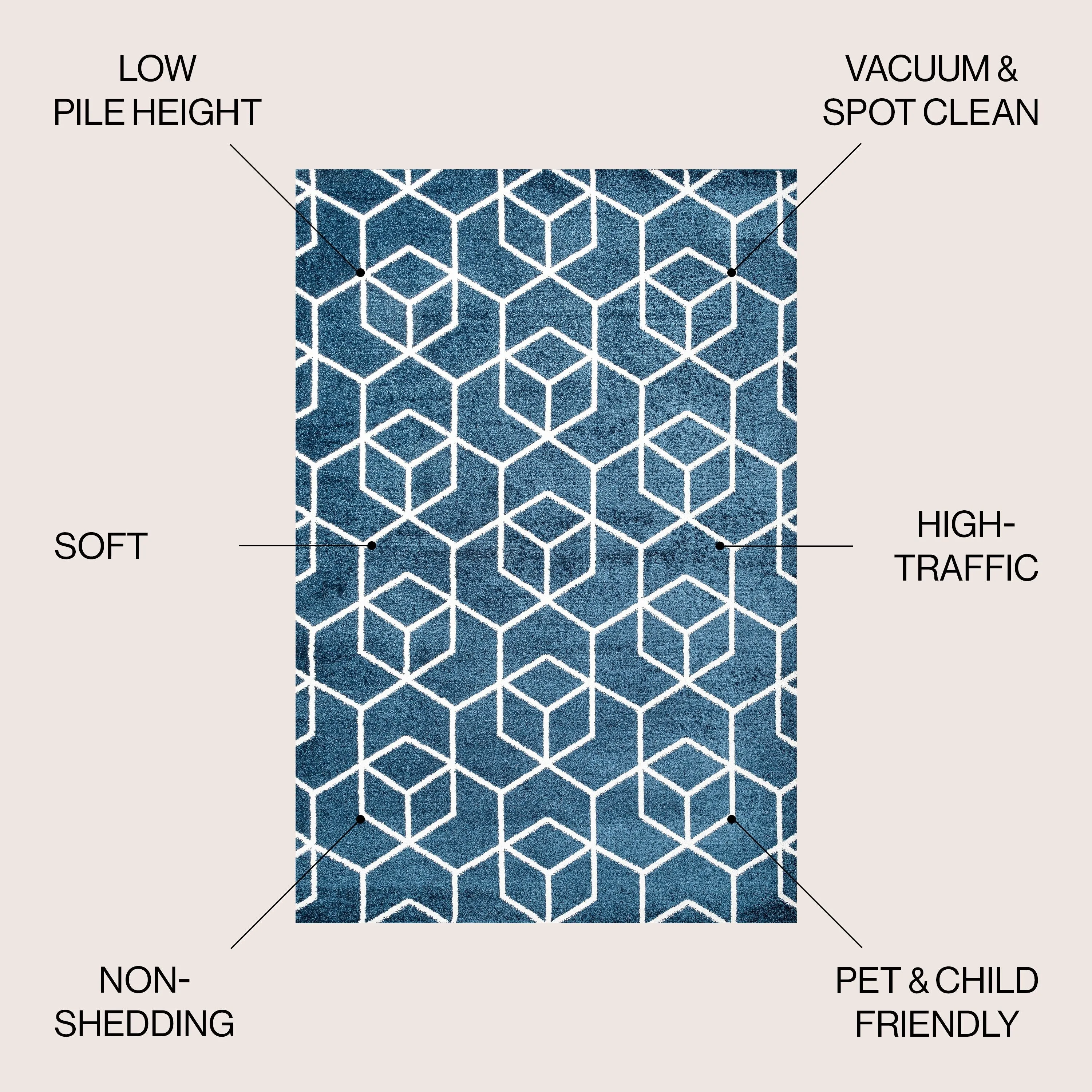 JONATHAN Y Cole Blocks Modern Geometric Area Rug