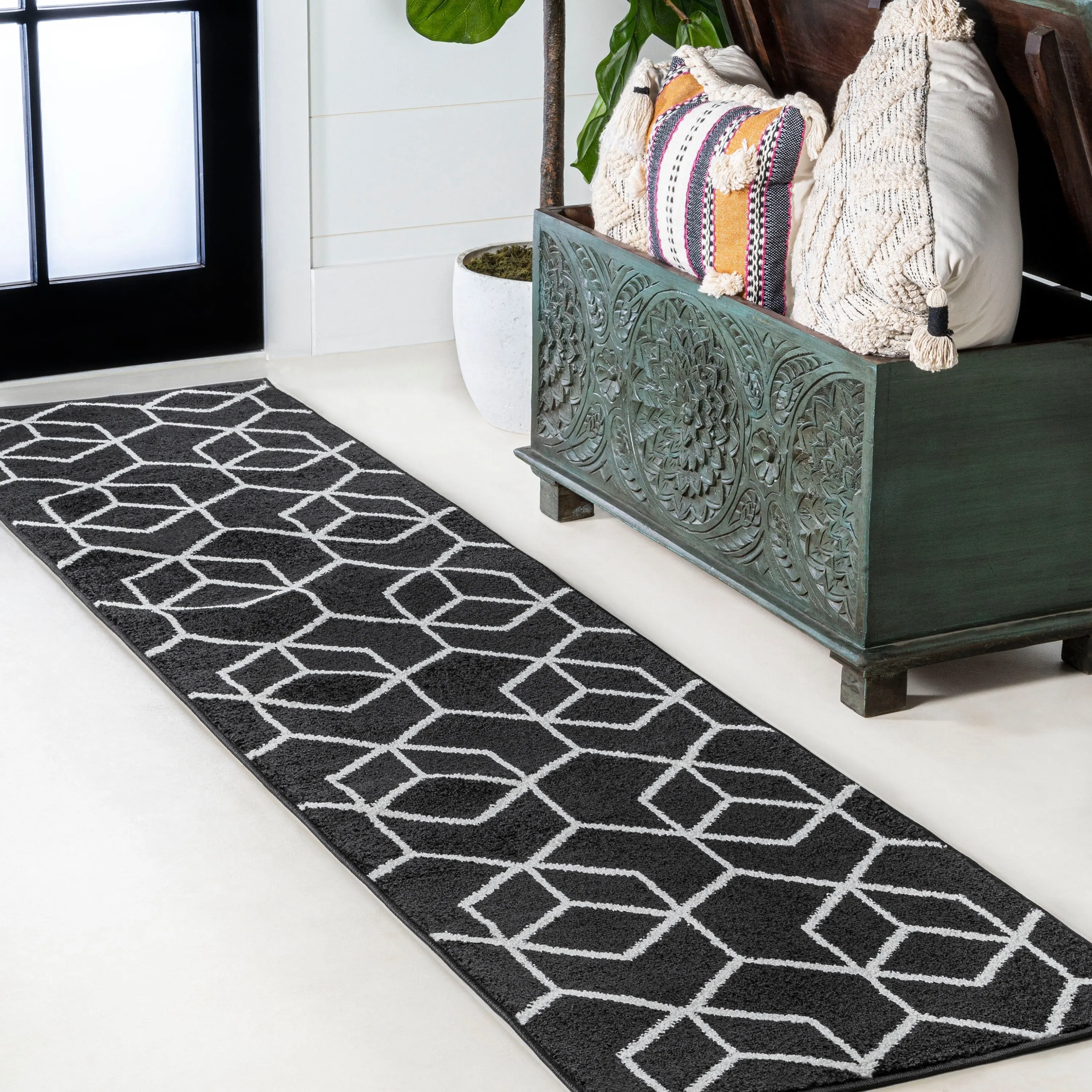 JONATHAN Y Cole Blocks Modern Geometric Area Rug