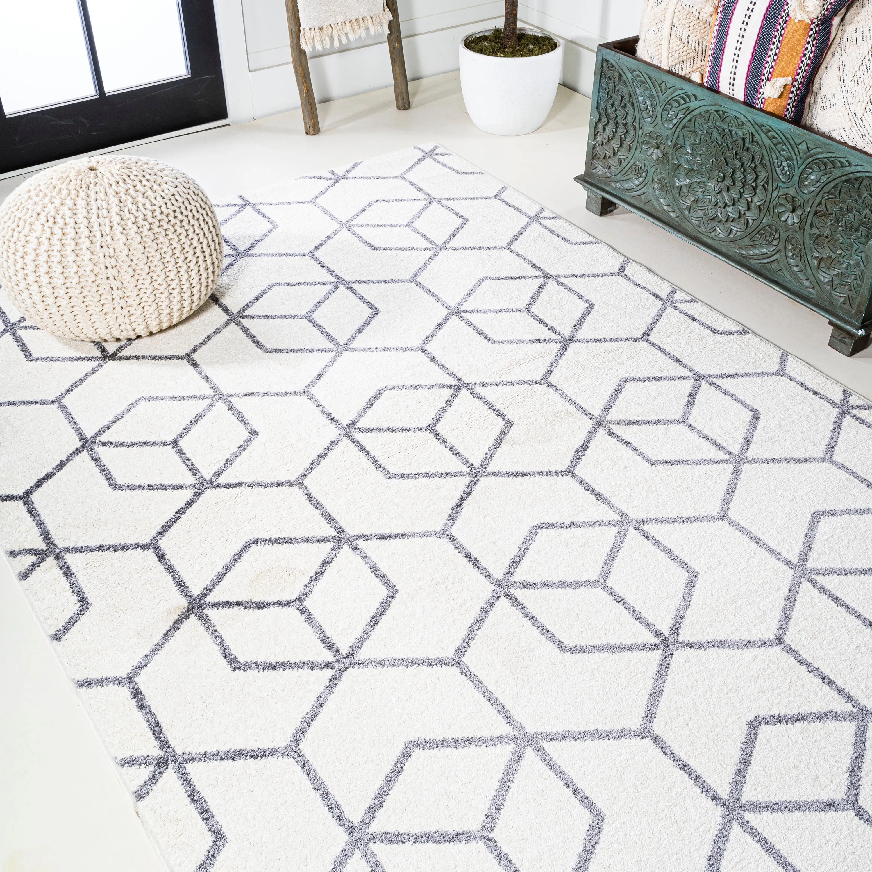JONATHAN Y Cole Blocks Modern Geometric Area Rug